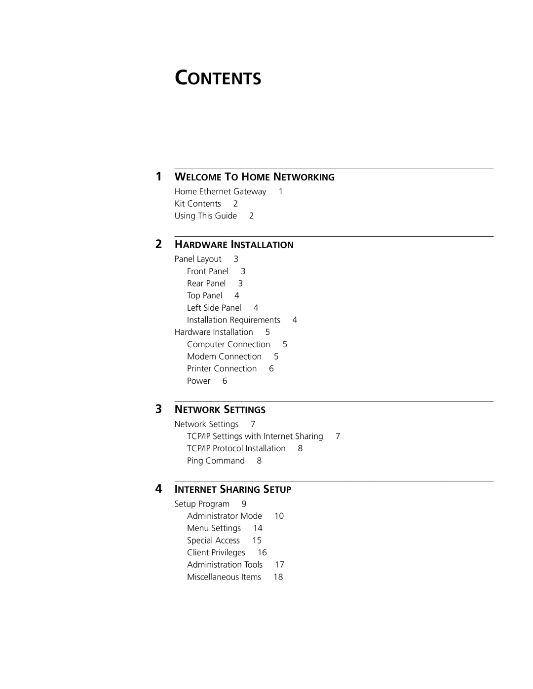 3Com 3C510 manual Contents 