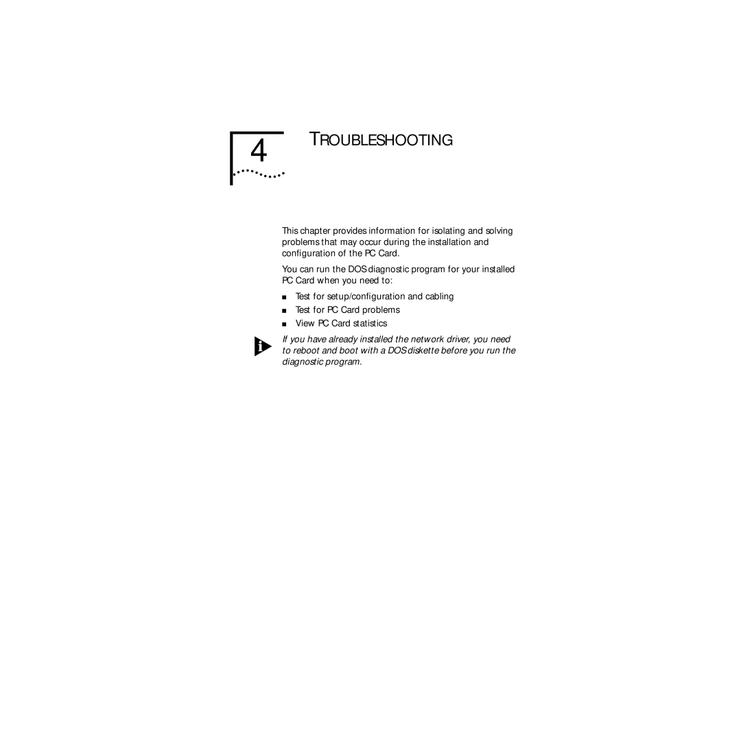 3Com 3C589D manual Troubleshooting 