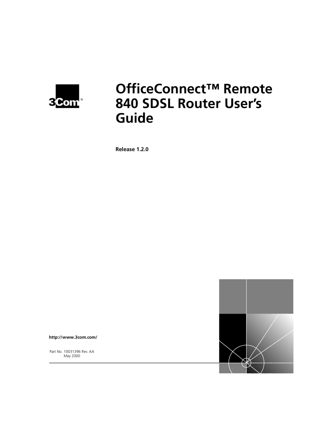 3Com 3C840 manual OfficeConnect Remote Sdsl Router User’s Guide 