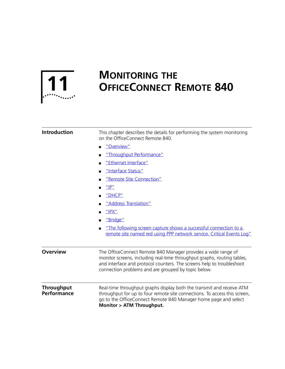 3Com 3C840 manual Monitoring Officeconnect Remote, Ipx 