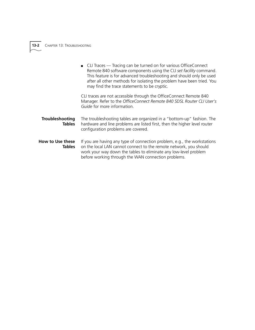 3Com 3C840 manual Guide for more information, Configuration problems are covered 