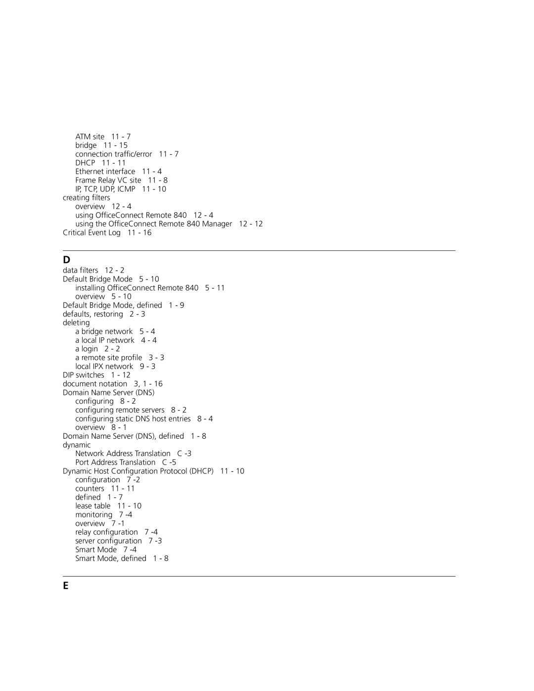 3Com 3C840 manual Critical Event Log 11 