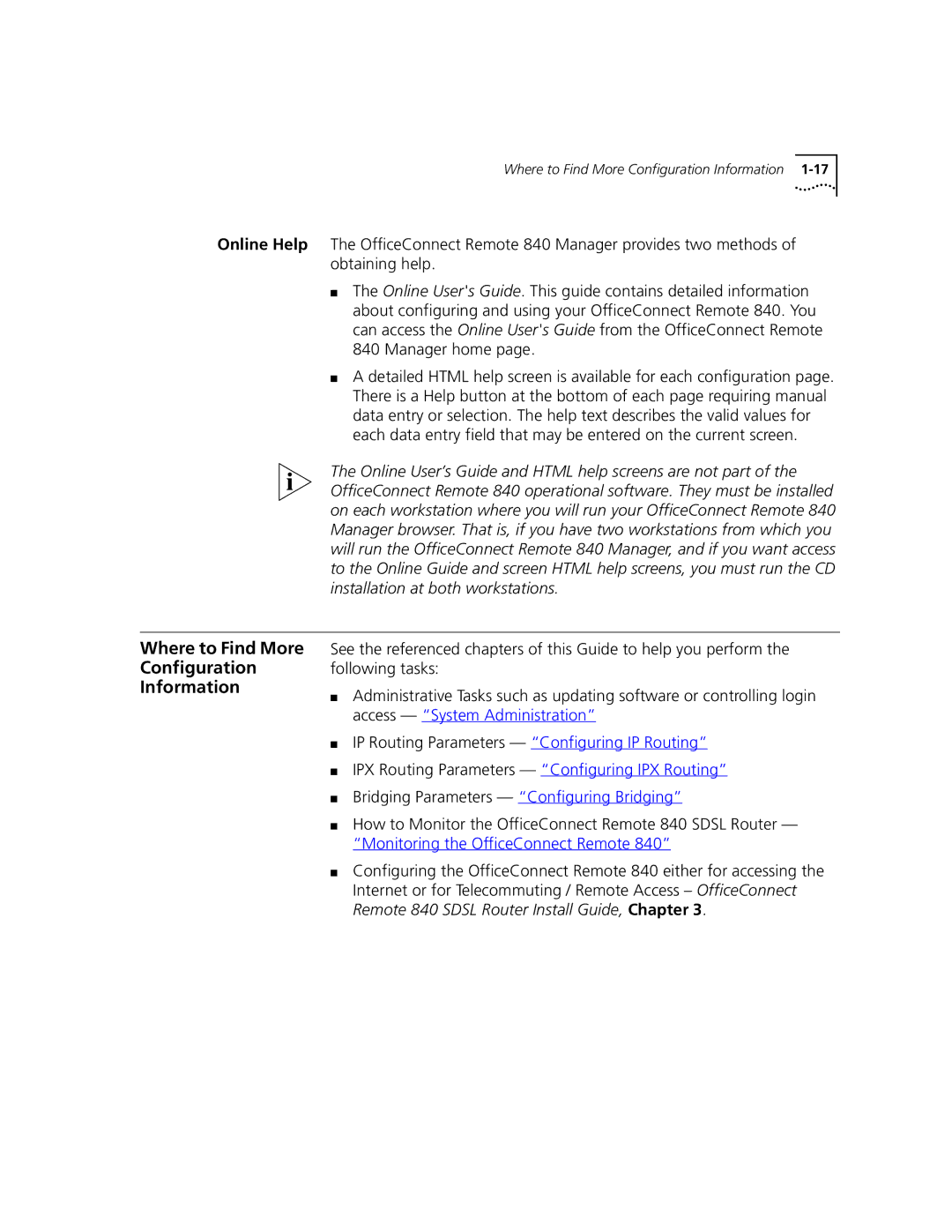 3Com 3C840 manual Where to Find More Configuration Information 