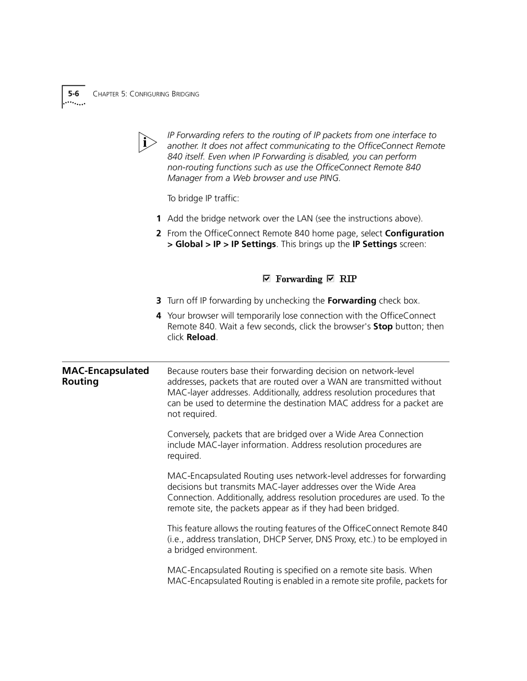 3Com 3C840 manual 6CHAPTER 5 Configuring Bridging 