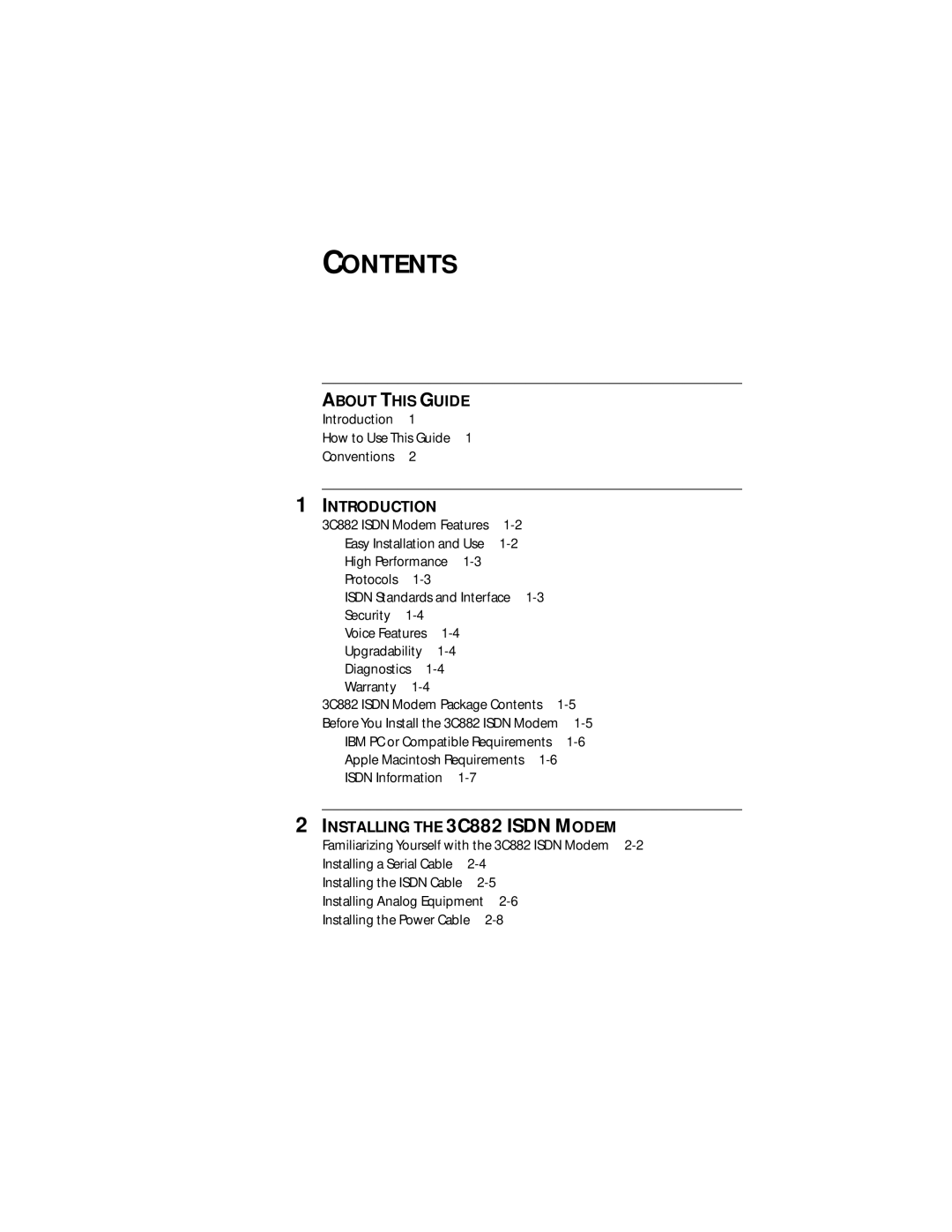 3Com 3C882 manual Contents 