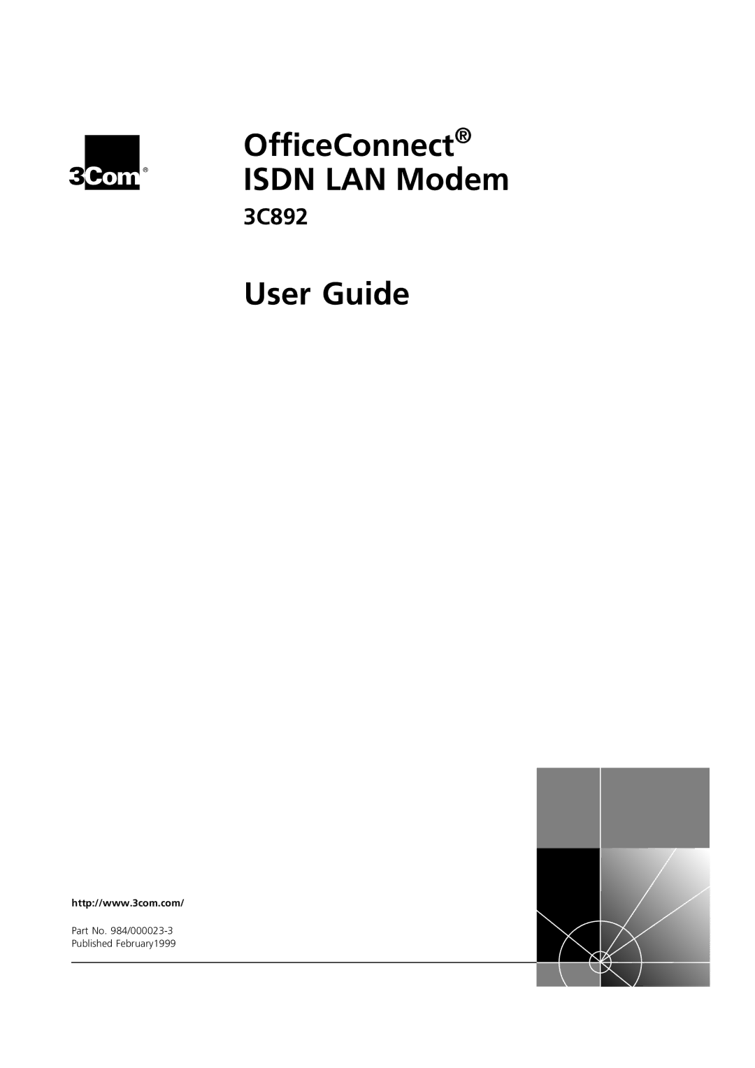 3Com 3C892 manual OfficeConnect Isdn LAN Modem 