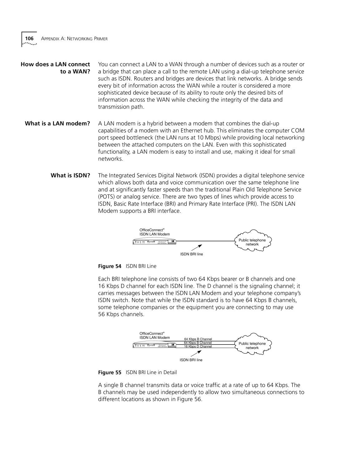 3Com 3C892 manual How does a LAN connect to a WAN? 