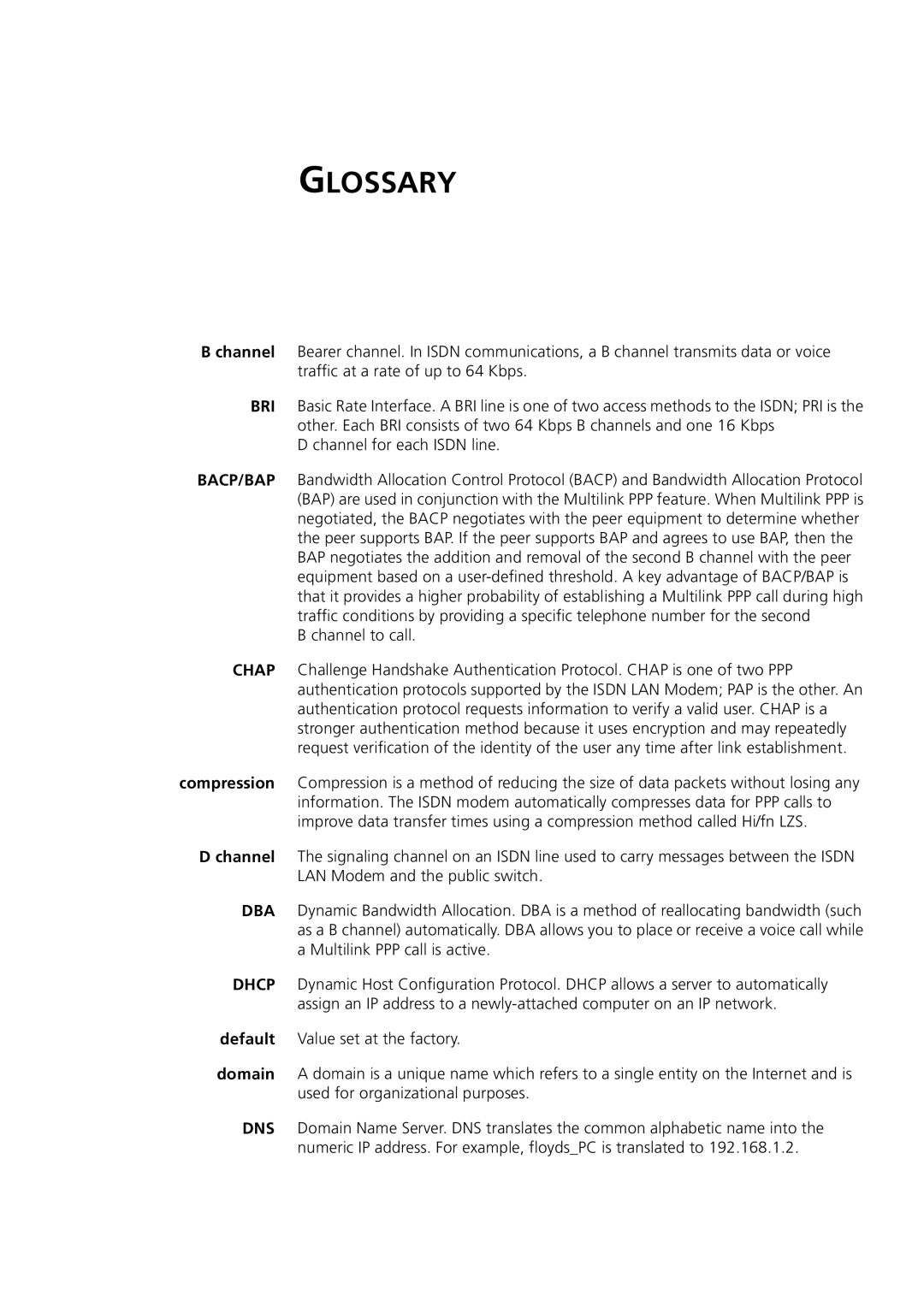 3Com 3C892 manual Glossary, Channel to call 