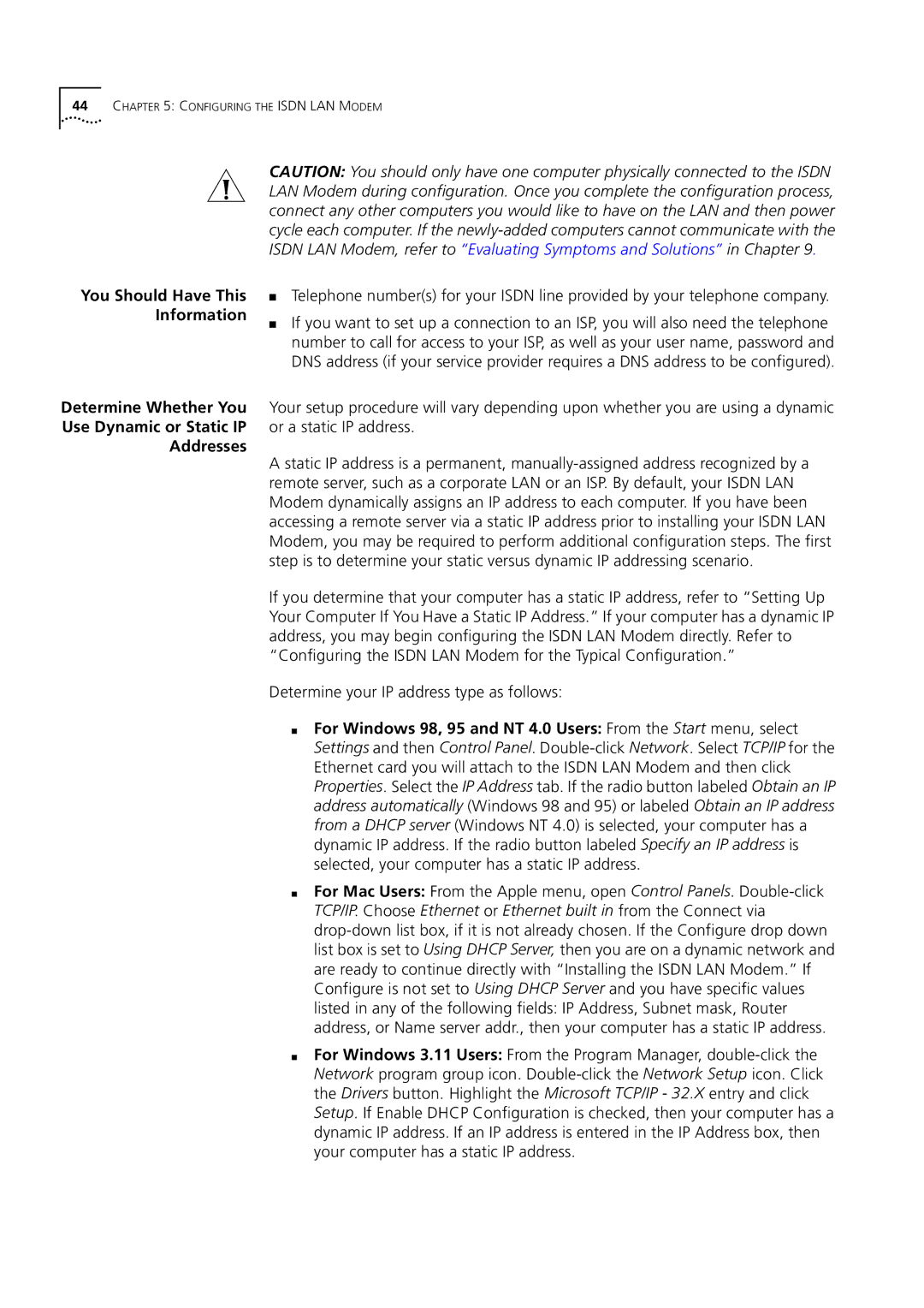 3Com 3C892 manual Addresses 