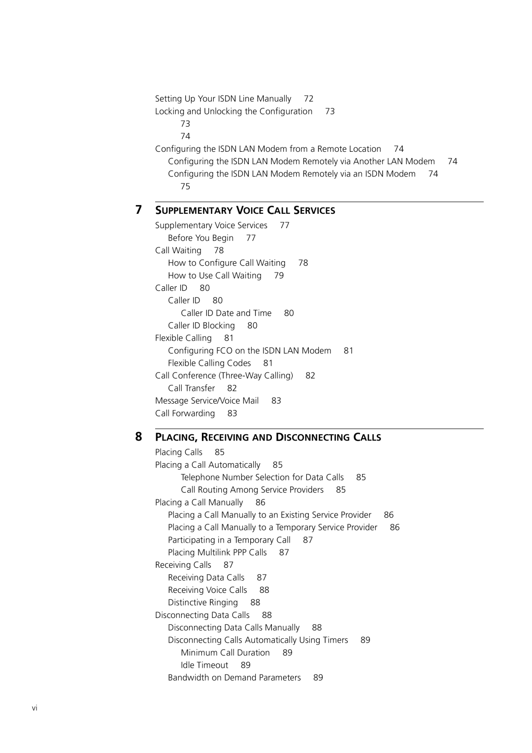 3Com 3C892 manual Supplementary Voice Call Services 