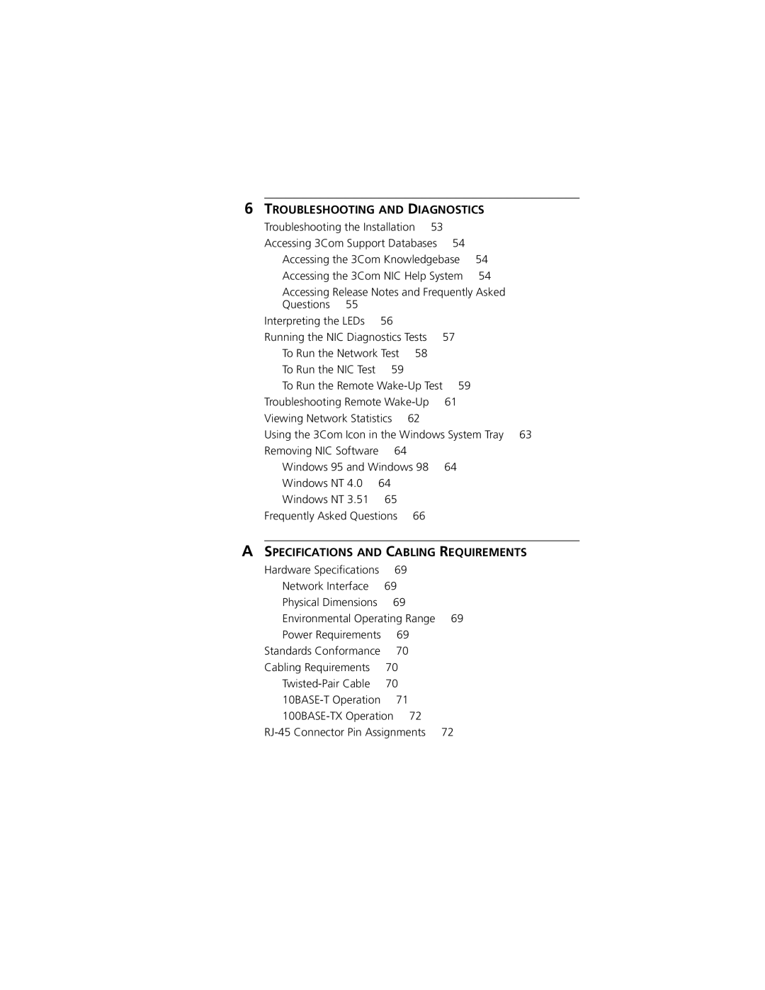 3Com 3C905C-TX-M, 3C905C-TX manual Troubleshooting and Diagnostics 