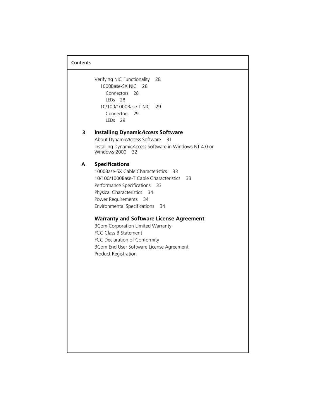 3Com 710024, 3C985B-SX, 3C986-T, 710026, 710011, 710025 manual Installing DynamicAccess Software 