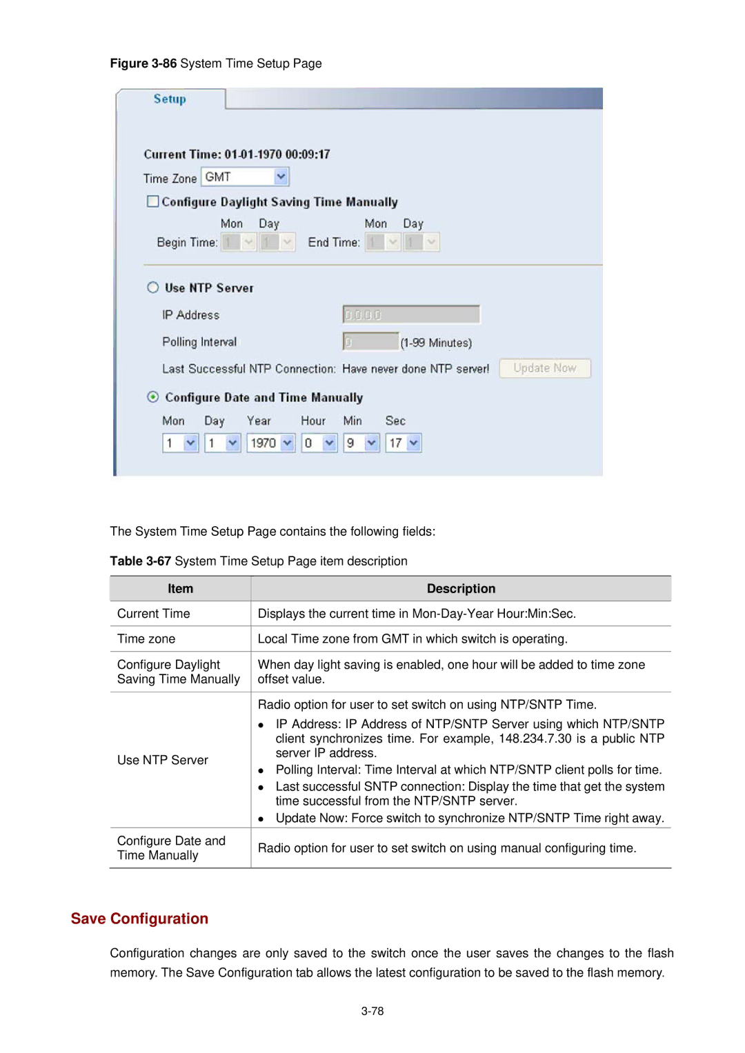 3Com 3CBLSF26H manual Save Configuration 