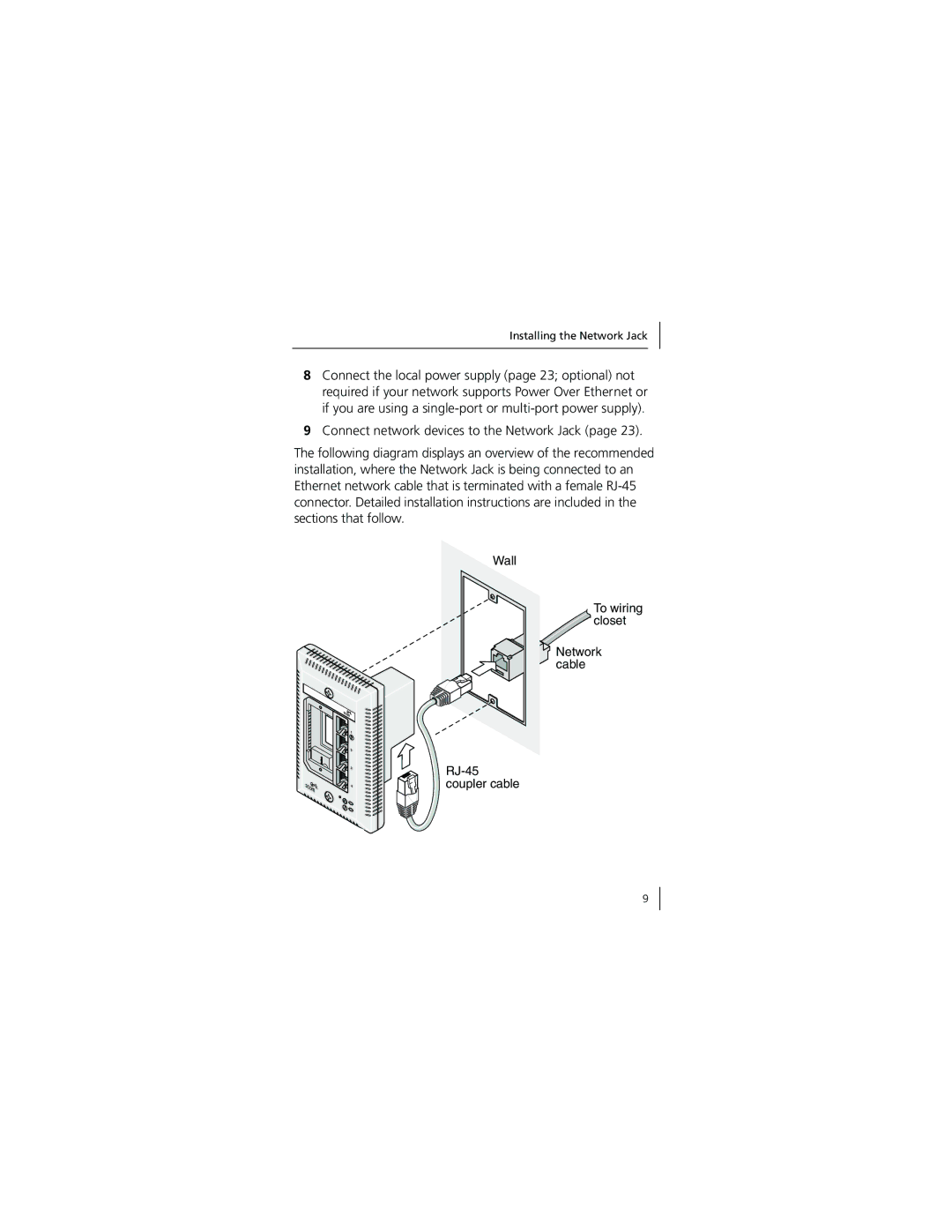 3Com 3CNJ100 manual Installing the Network Jack 