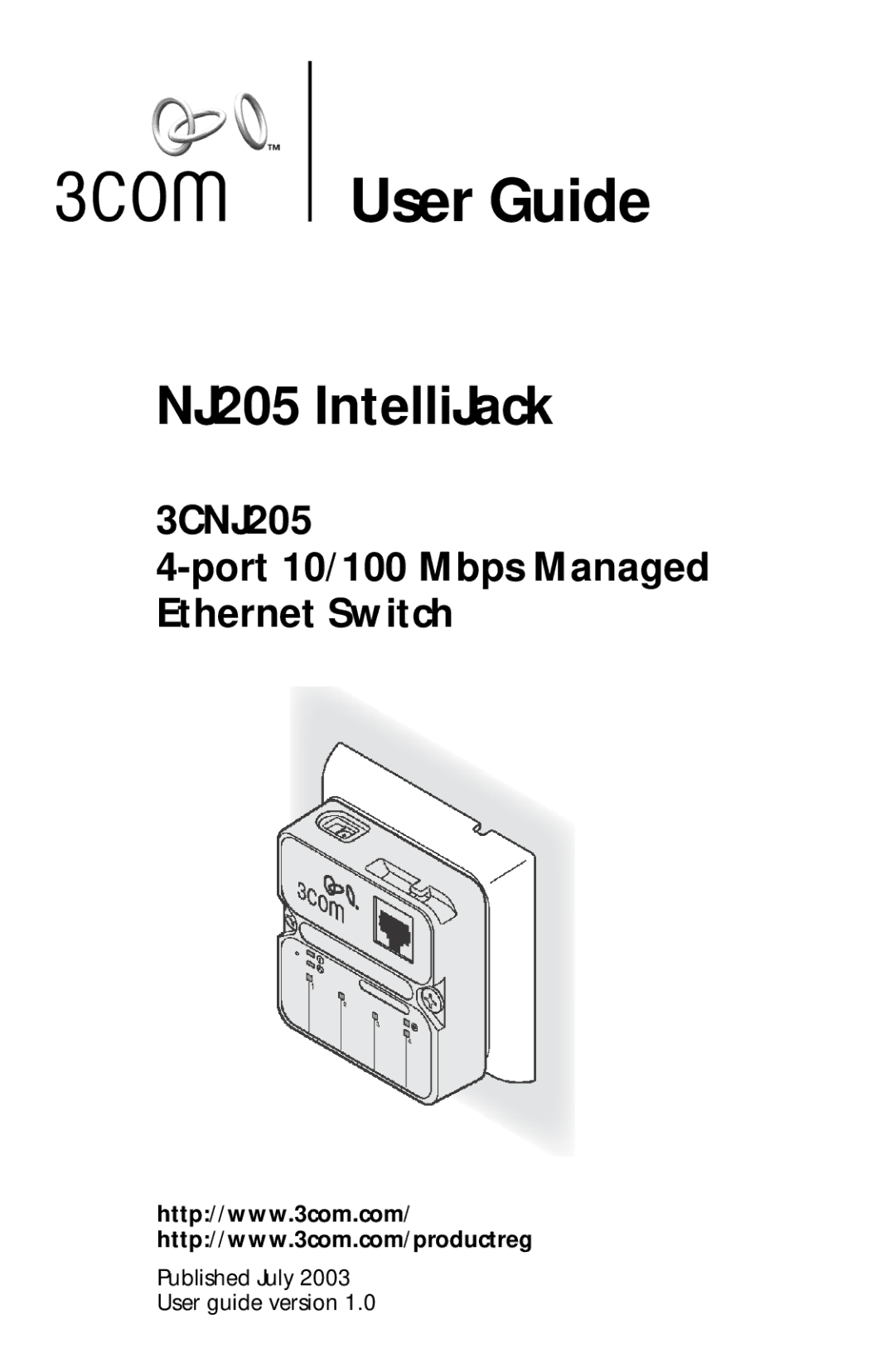 3Com 3CNJ205 manual User Guide 