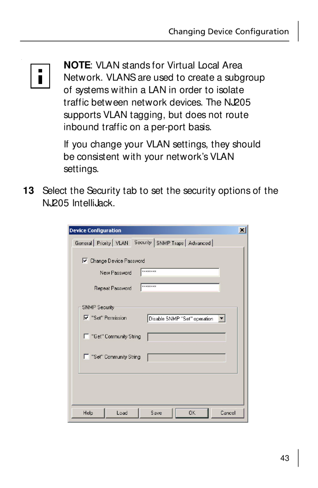 3Com 3CNJ205 manual Changing Device Configuration 