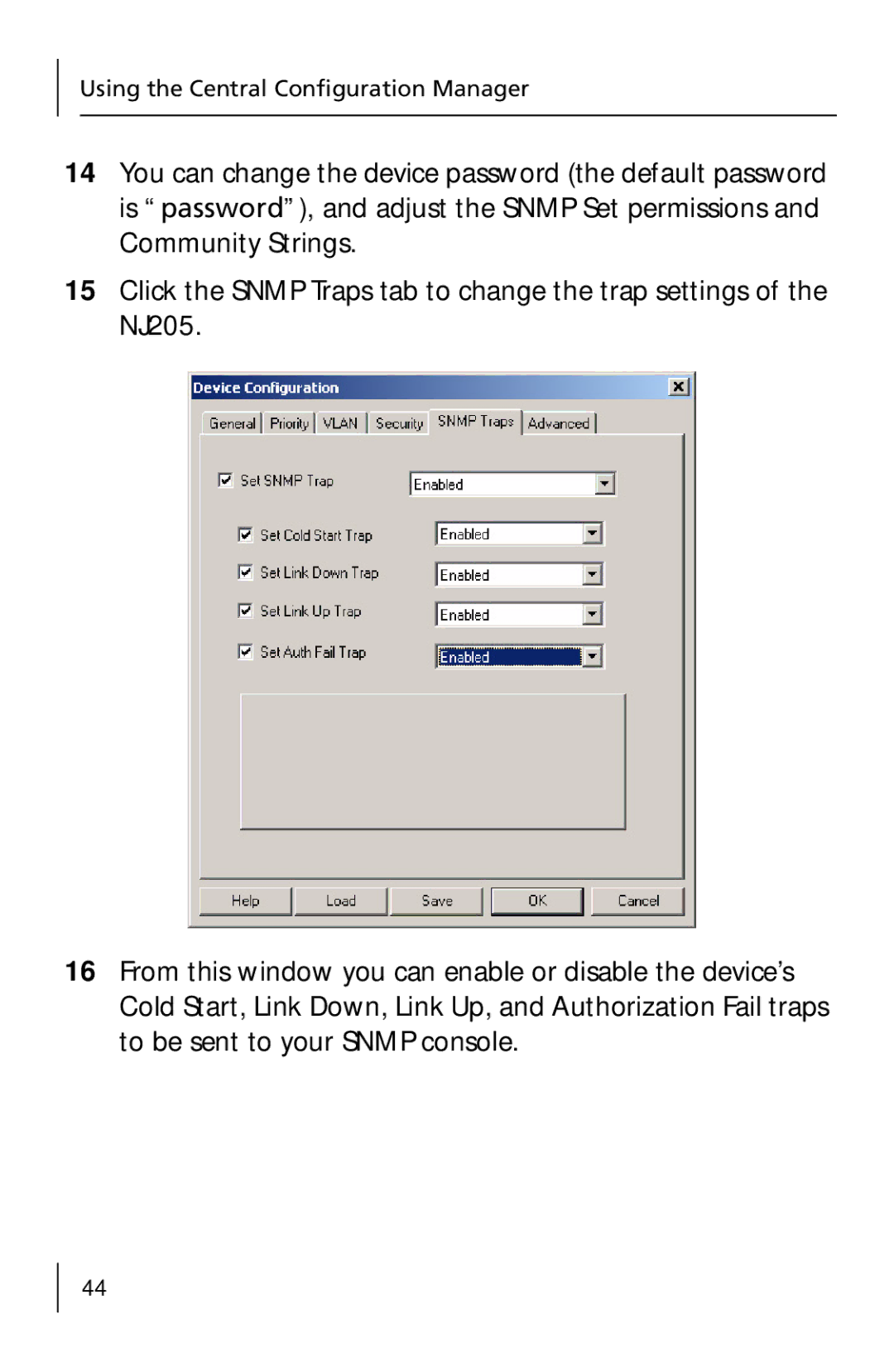 3Com 3CNJ205 manual Using the Central Configuration Manager 