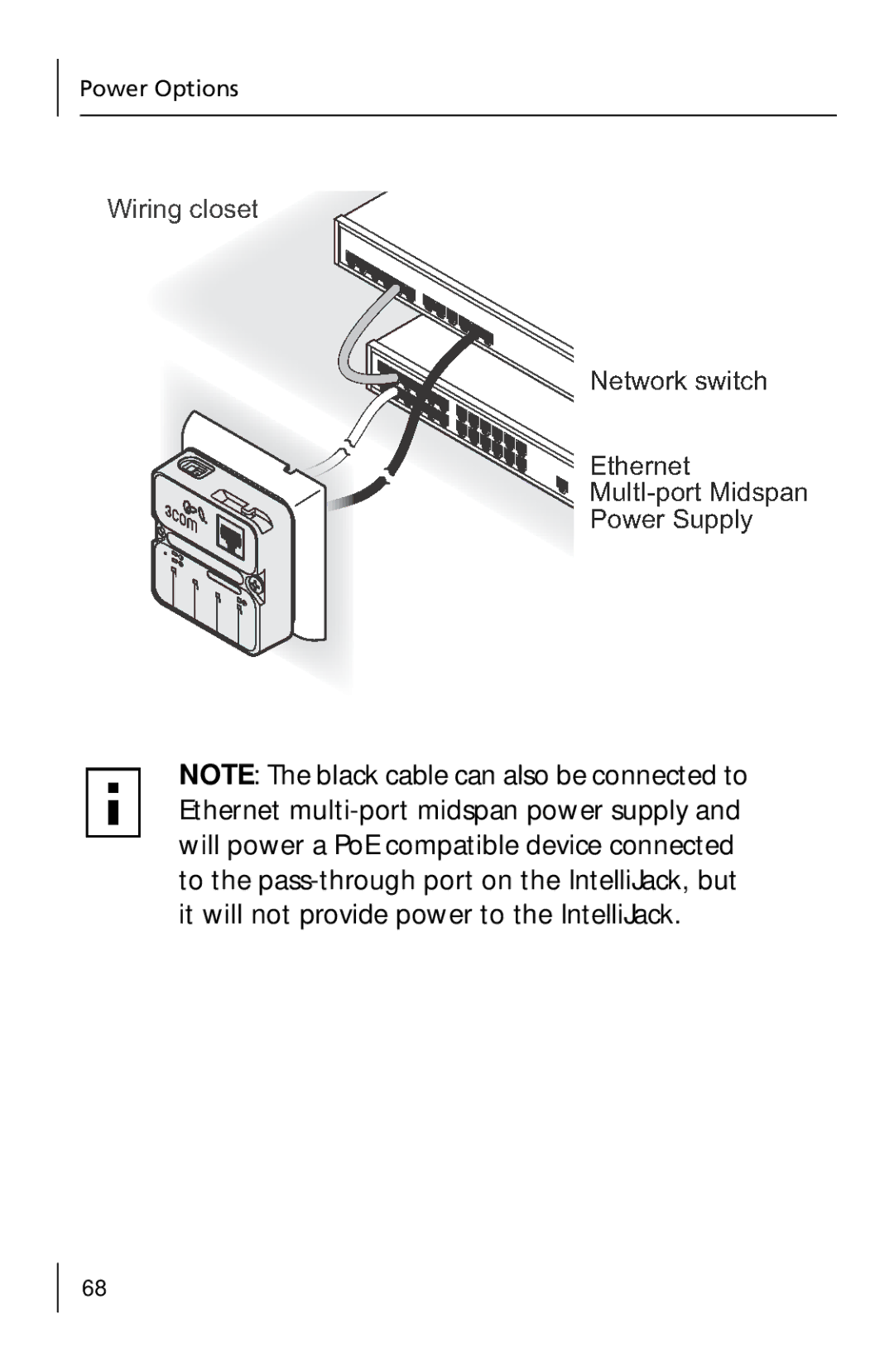 3Com 3CNJ205 manual Power Options 