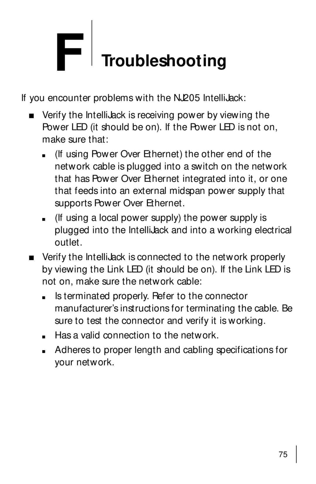 3Com 3CNJ205 manual Troubleshooting 