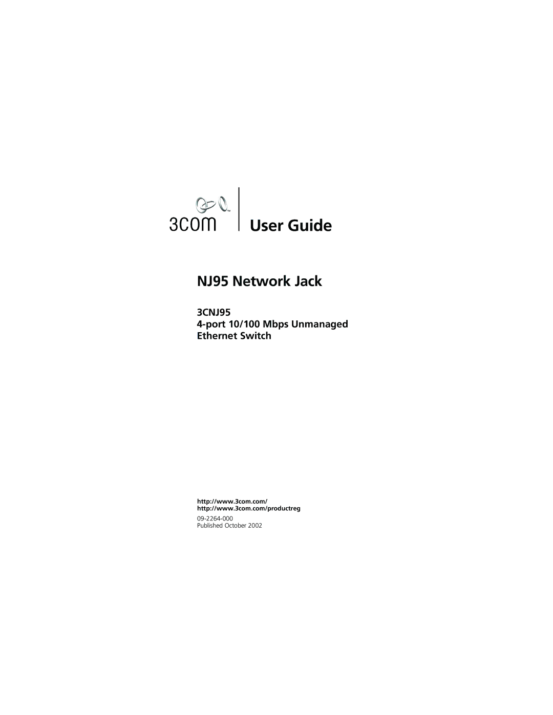 3Com 3CNJ95 manual User Guide 