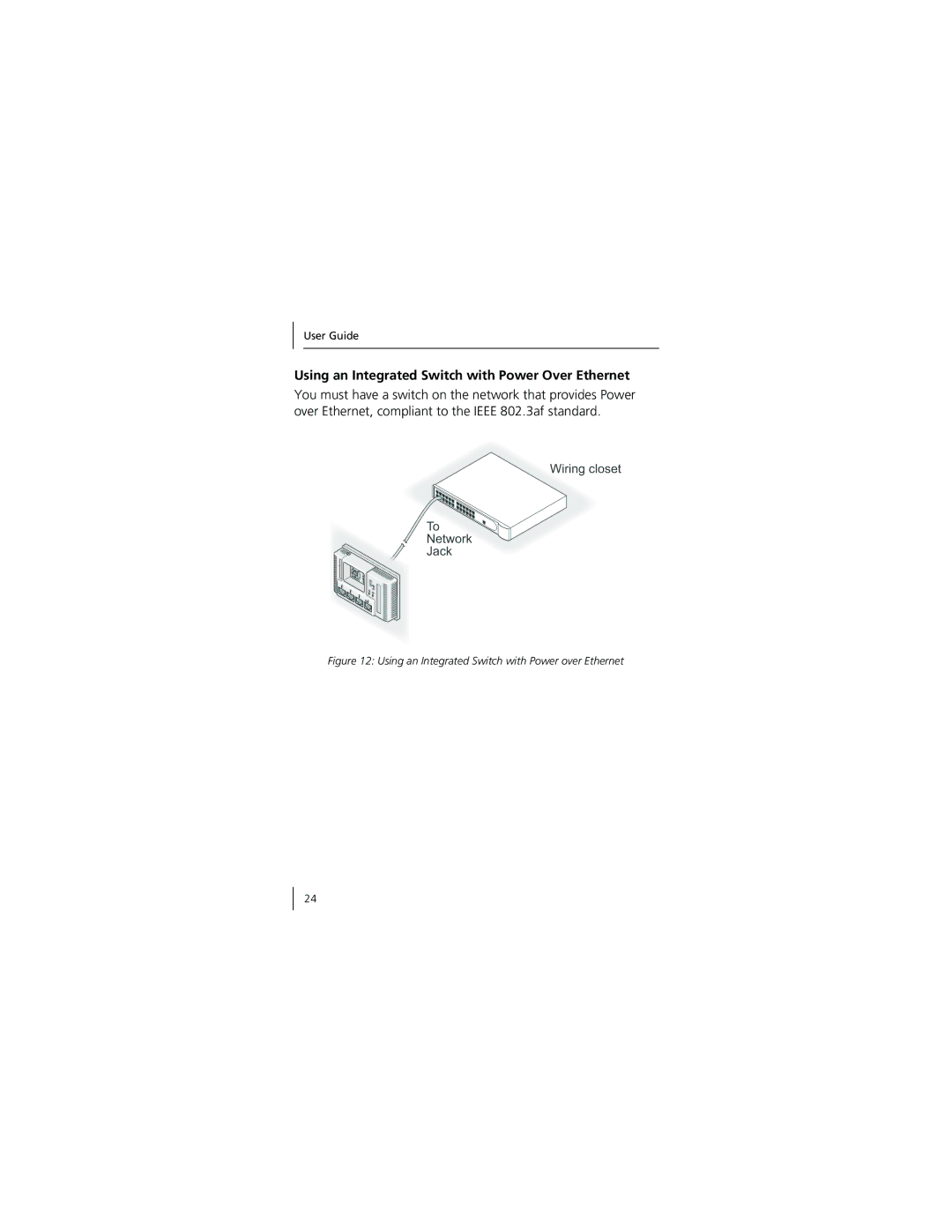 3Com 3CNJ95 manual Using an Integrated Switch with Power Over Ethernet, Using an Integrated Switch with Power over Ethernet 