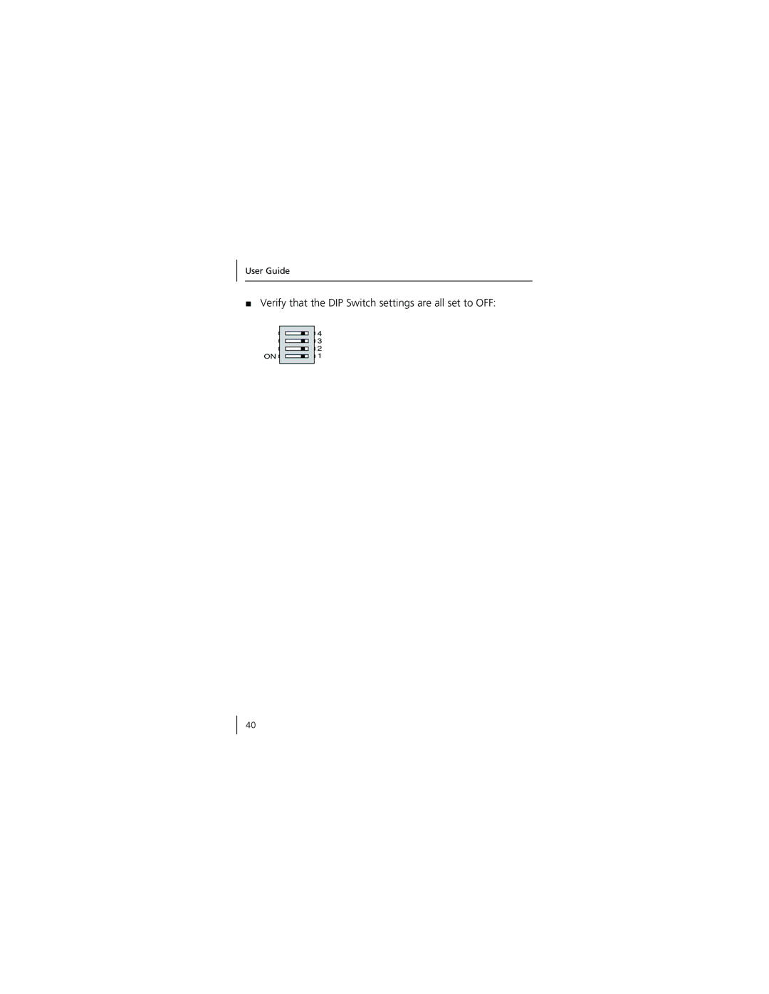 3Com 3CNJ95 manual Verify that the DIP Switch settings are all set to OFF 