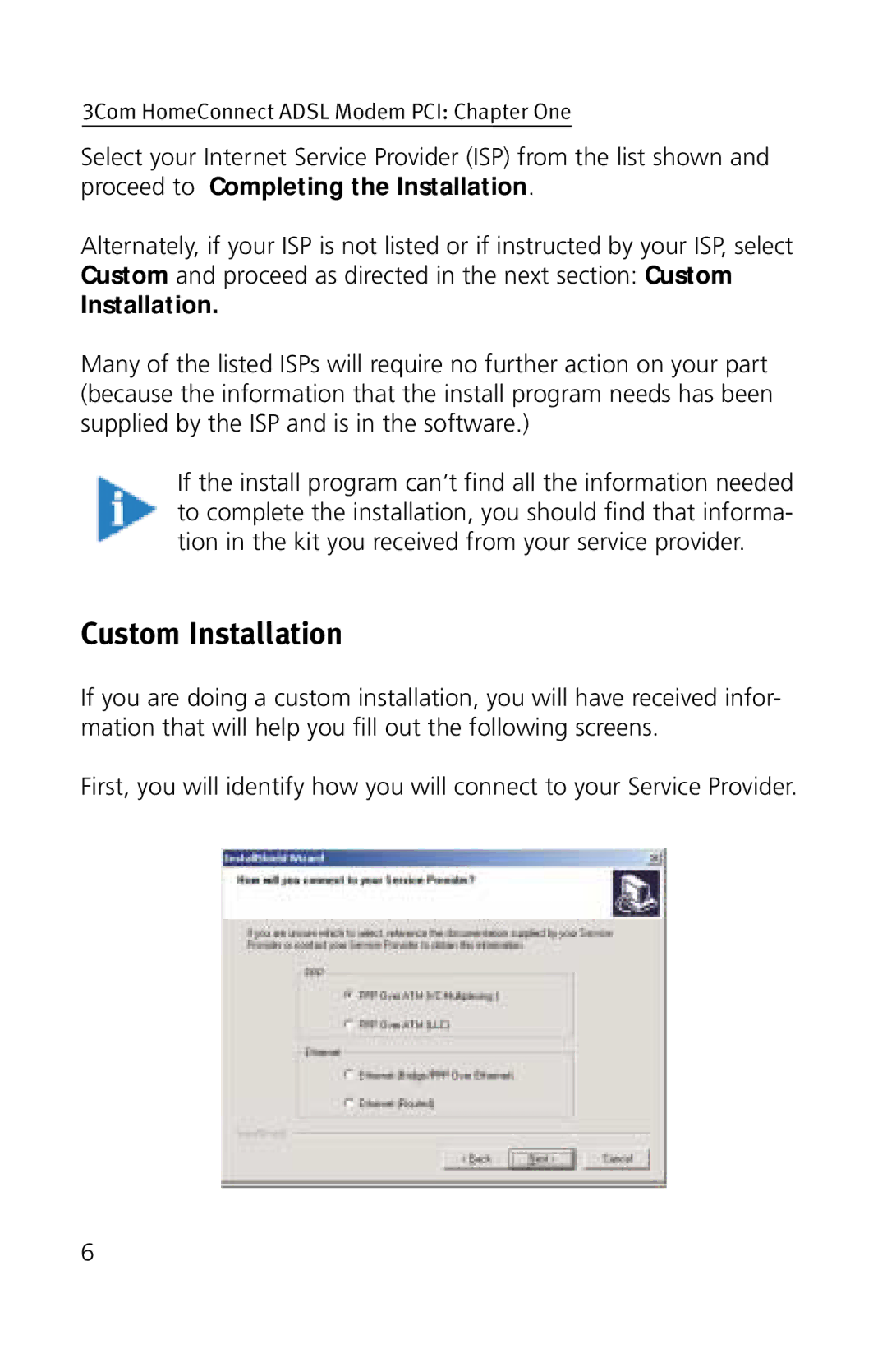 3Com 3CP3617B quick start Custom Installation 