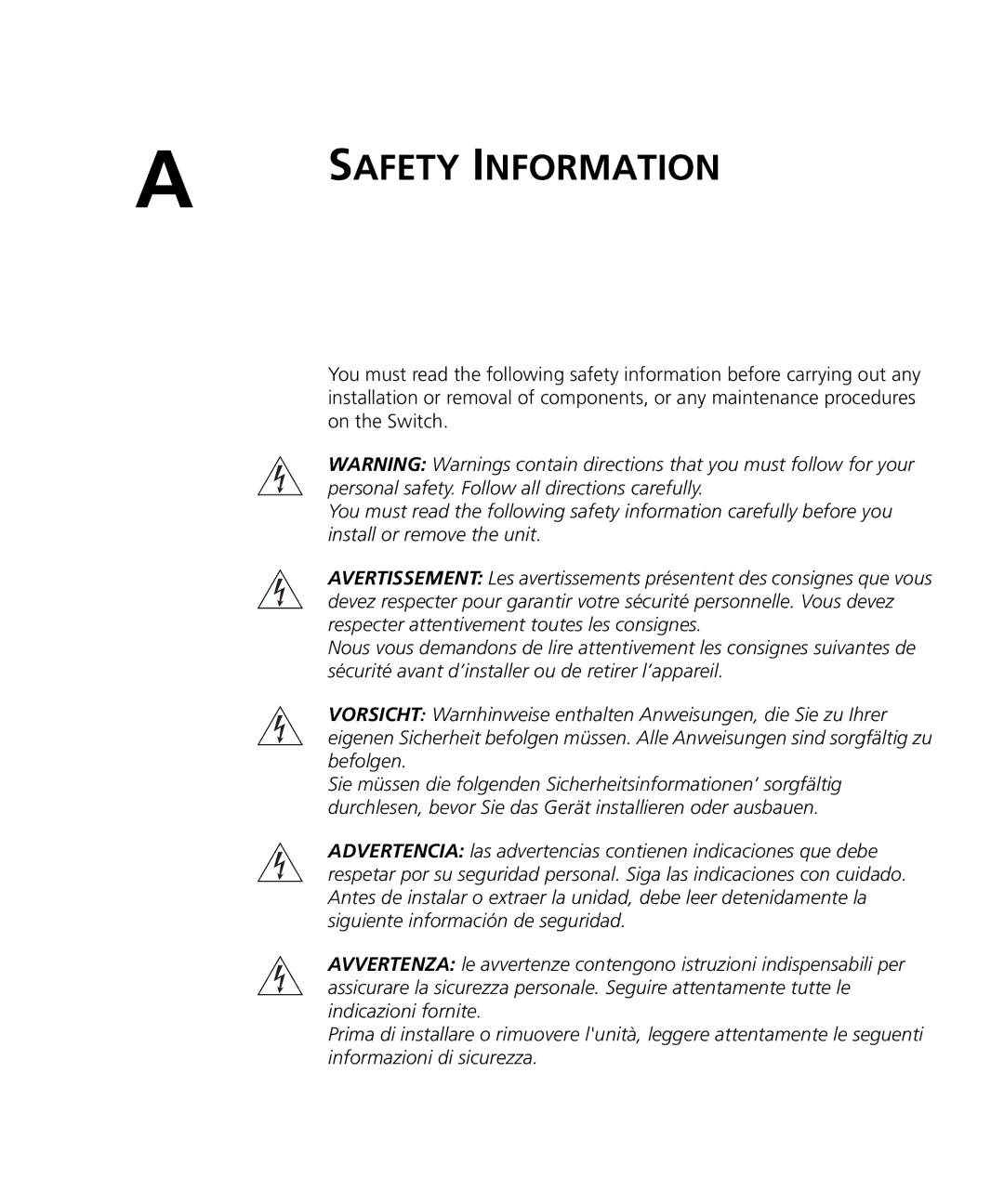 3Com 3CR16709-91, 3CR16708-91 manual Safety Information 