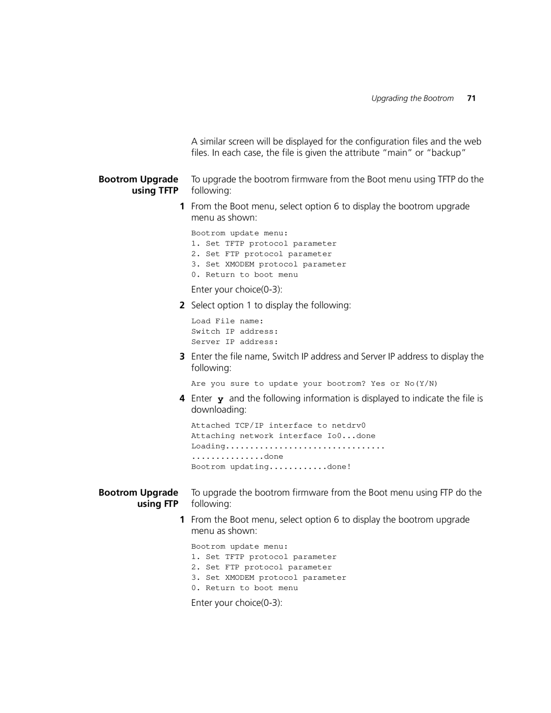 3Com 3CR17660-91, 3CR17662-91, 3CR17661-91 manual Using Tftp, Using FTP 