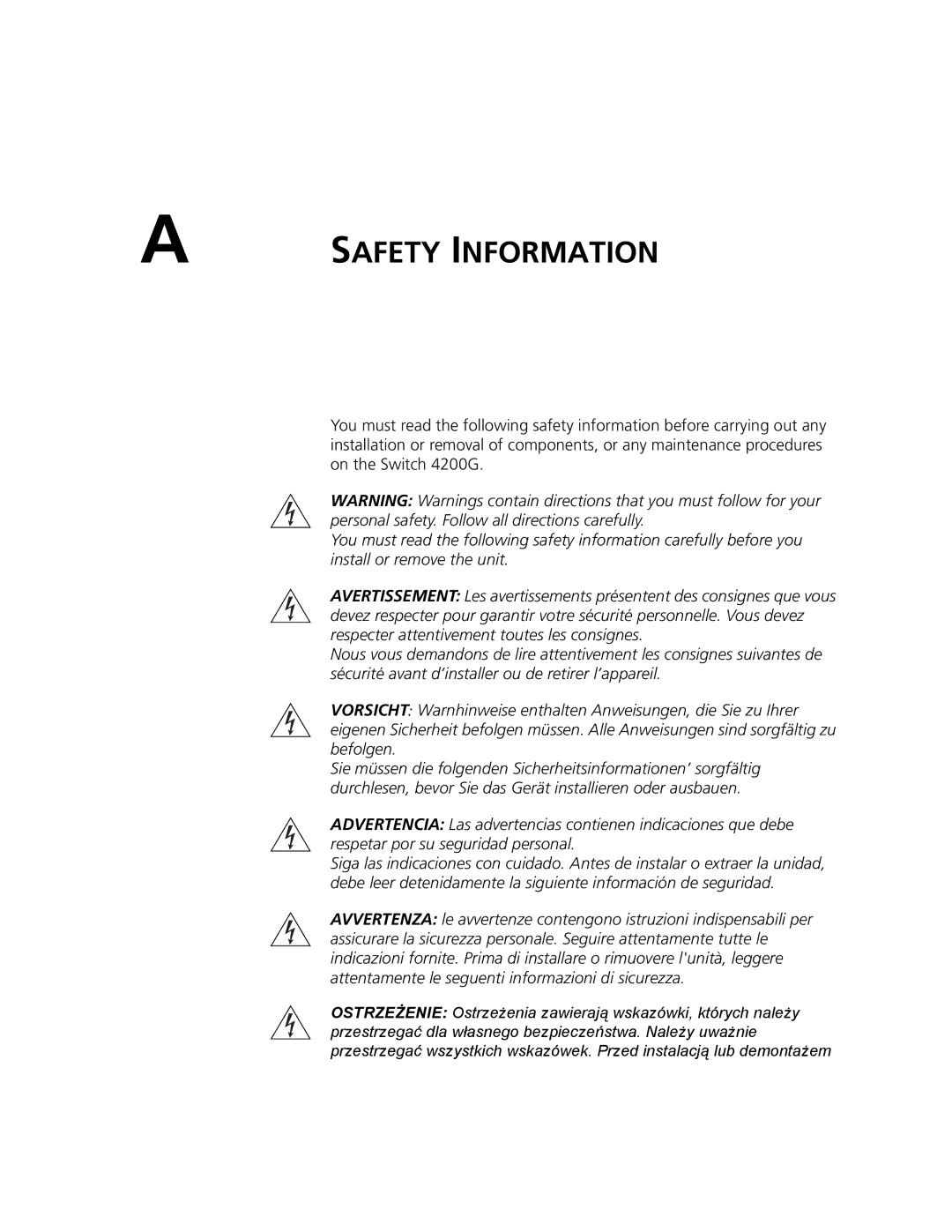 3Com 3CR17662-91, 3CR17661-91, 3CR17660-91 manual Safety Information 