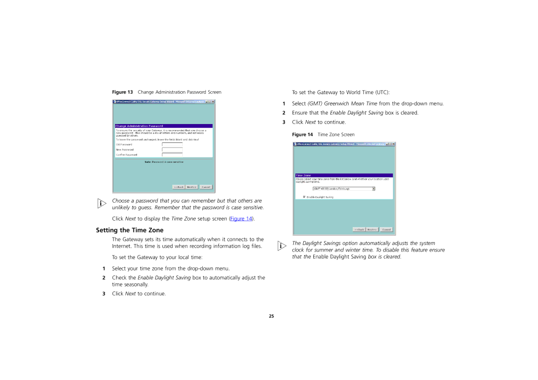 3Com 3CR856-95 manual Setting the Time Zone, To set the Gateway to World Time UTC 