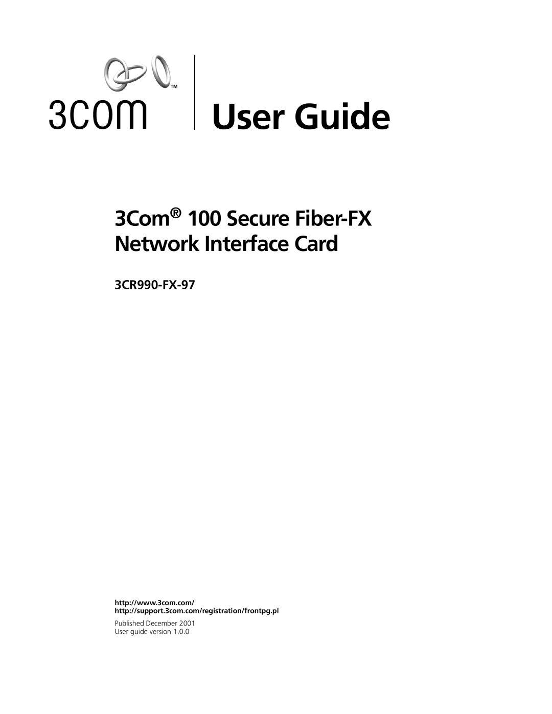 3Com 3CR990-FX-97 manual User Guide 