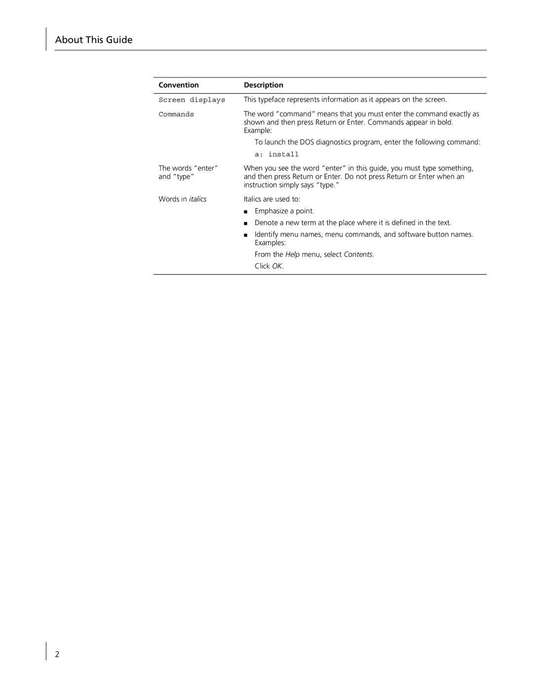 3Com 3CR990-FX-97 manual About This Guide, Convention Description 