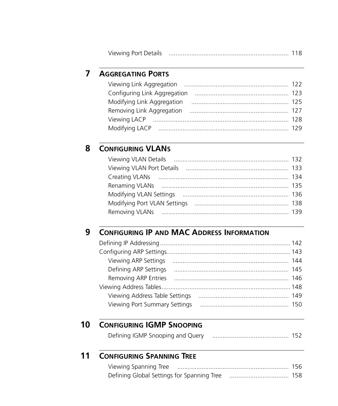 3Com 3CRDSF9PWR manual Configuring Igmp Snooping 