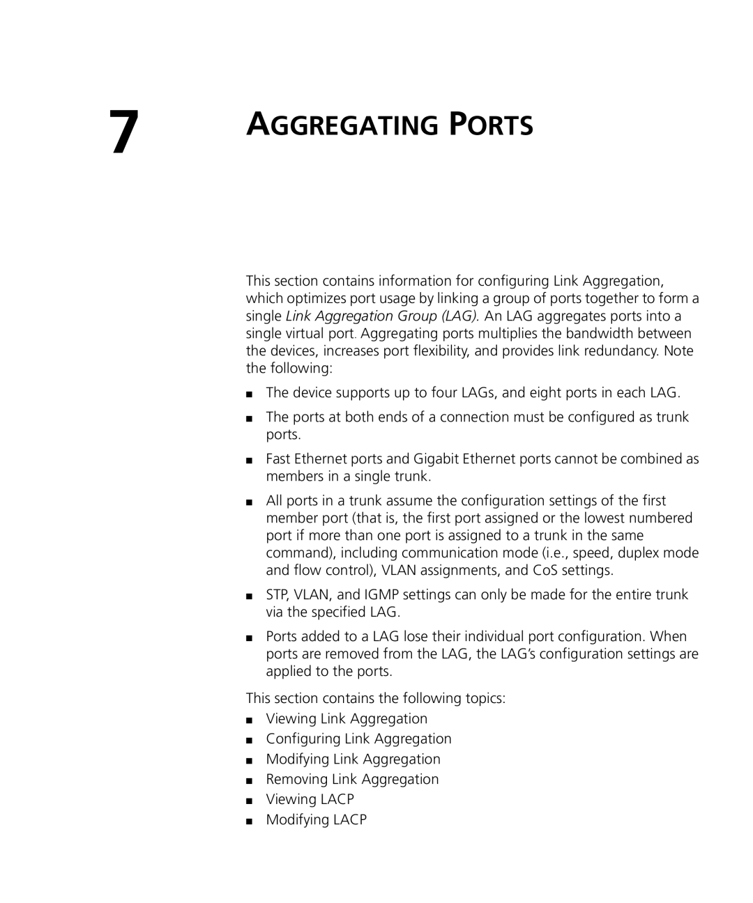 3Com 3CRDSF9PWR manual Aggregating Ports 