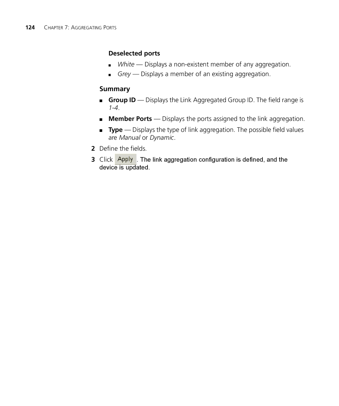 3Com 3CRDSF9PWR manual Summary, Deselected ports 