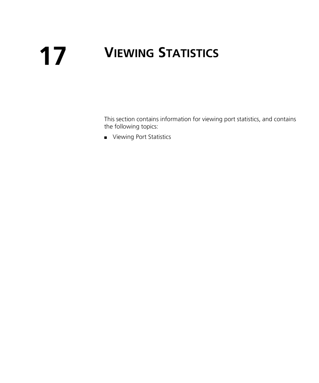 3Com 3CRDSF9PWR manual Viewing Statistics 