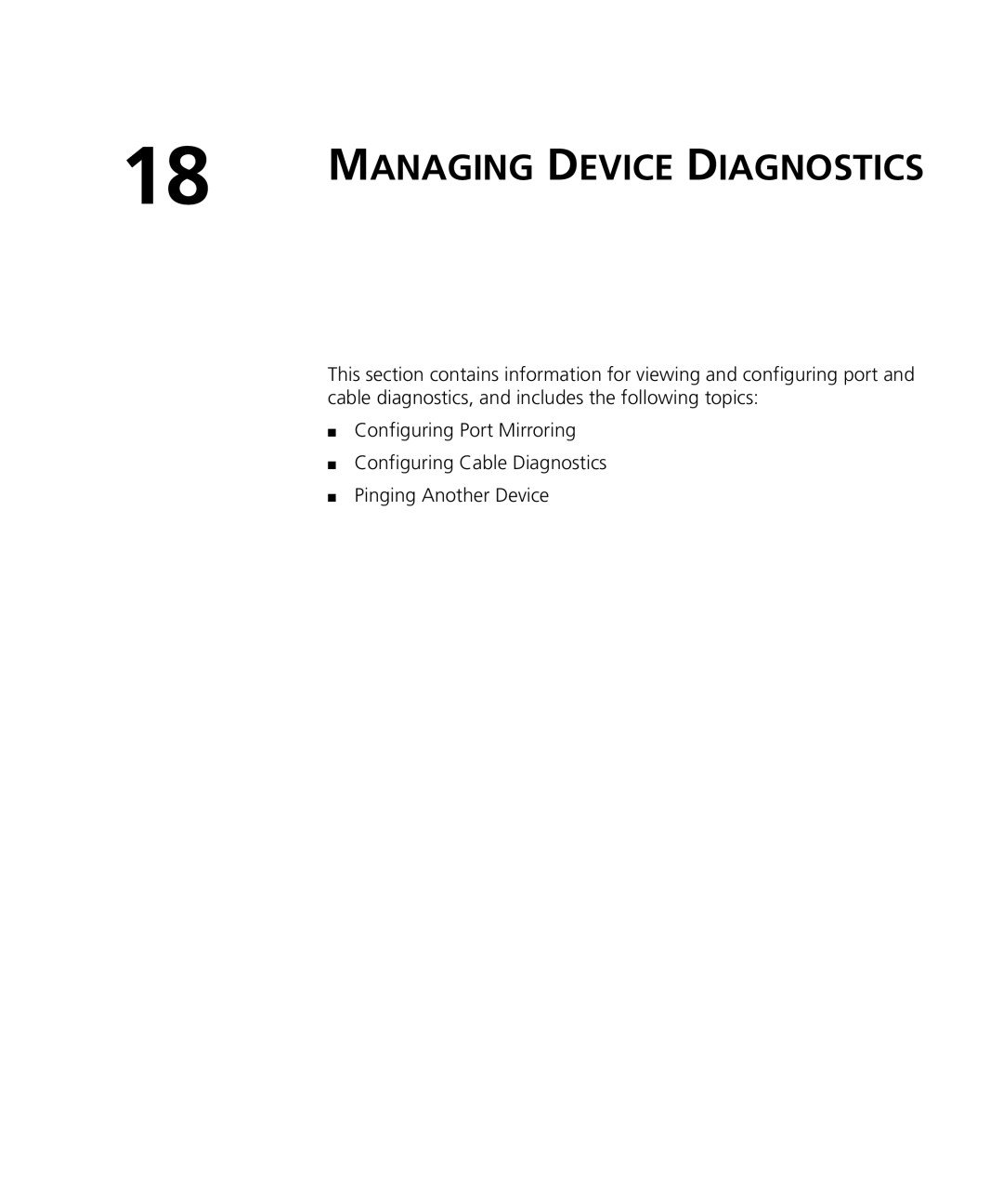 3Com 3CRDSF9PWR manual Managing Device Diagnostics 