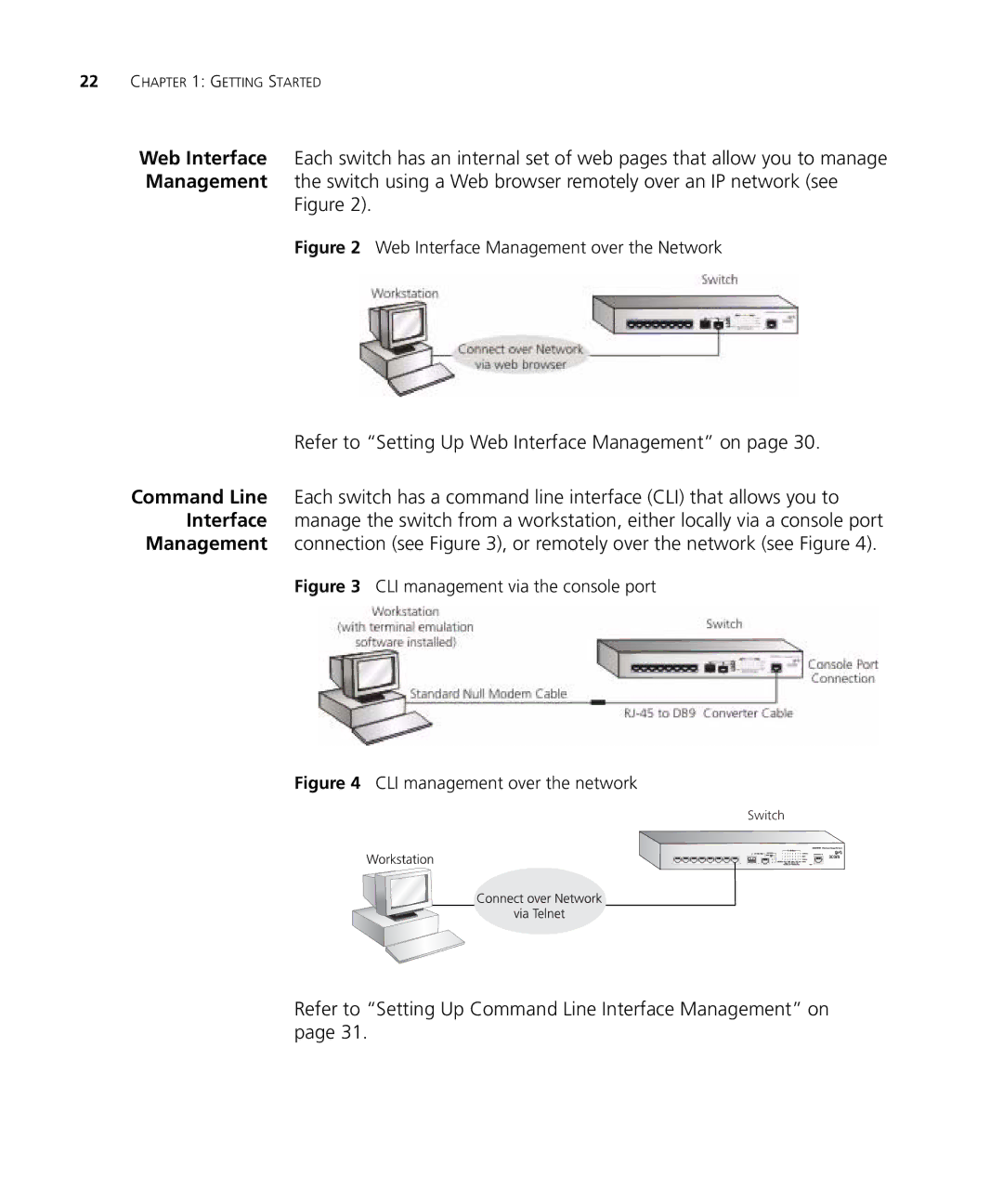 3Com 3CRDSF9PWR Refer to Setting Up Web Interface Management on, Refer to Setting Up Command Line Interface Management on 