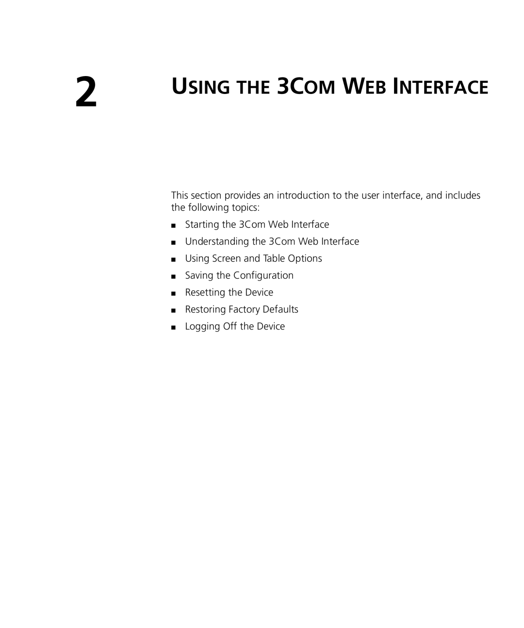 3Com 3CRDSF9PWR manual Using the 3COM WEB Interface 