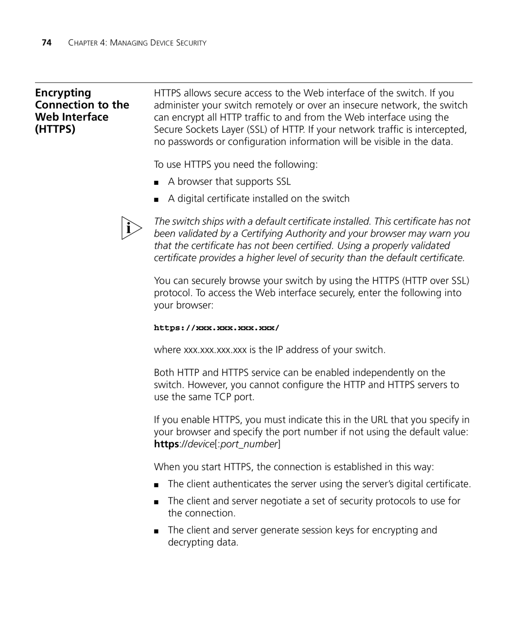 3Com 3CRDSF9PWR manual Encrypting, Connection to 