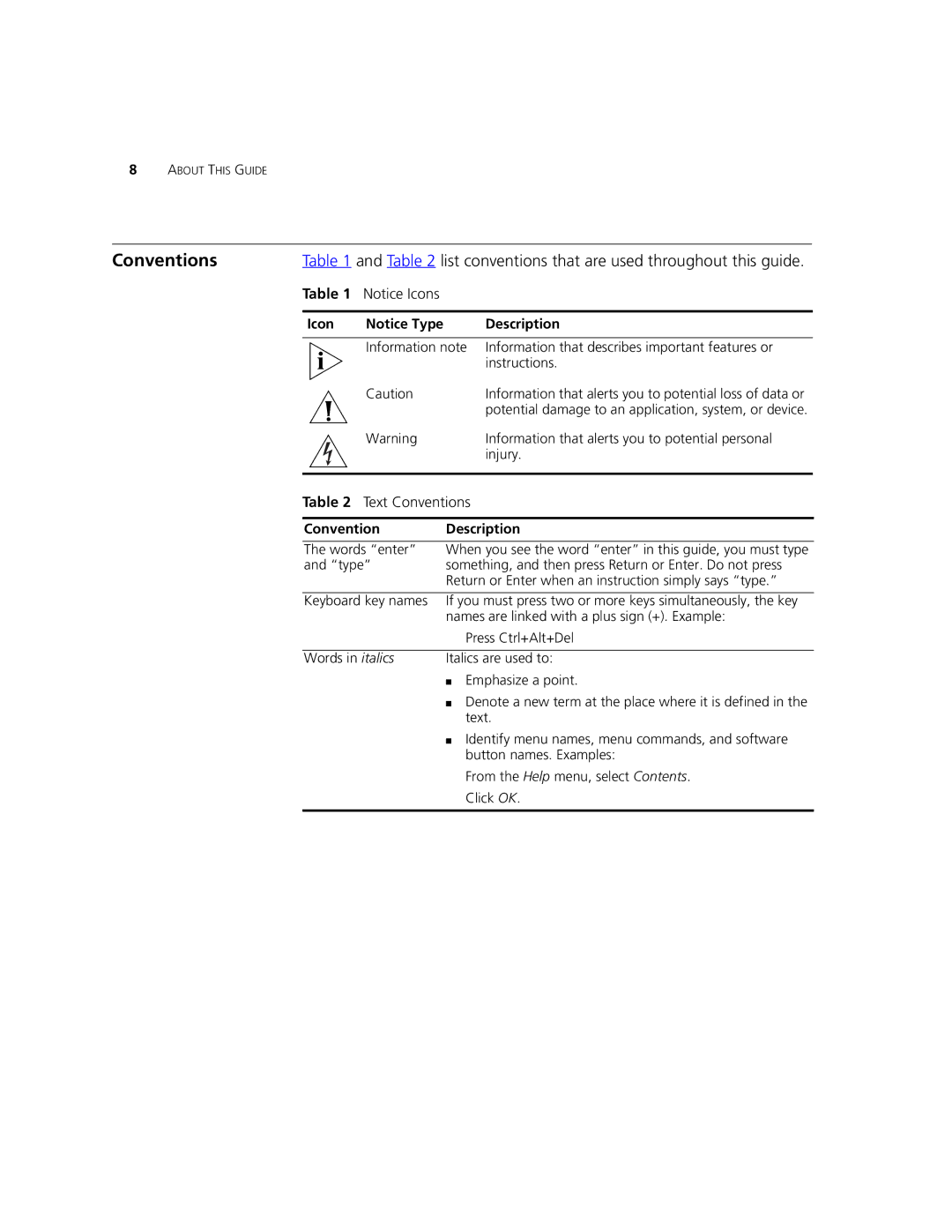 3Com 3CRWDR101B-75, 3CRWDR101A-75 manual Conventions, List conventions that are used throughout this guide 