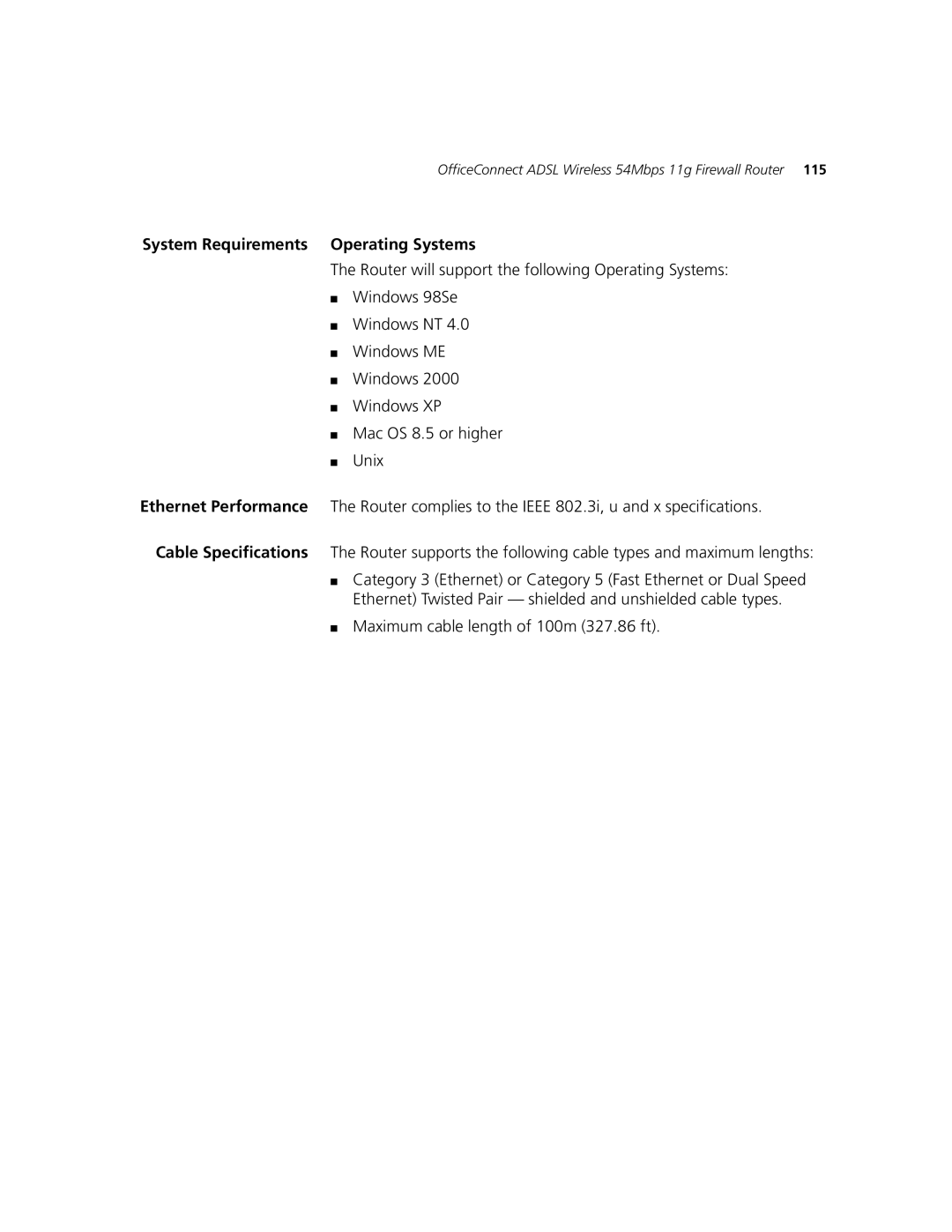 3Com 3CRWDR101A-75, 3CRWDR101B-75 manual System Requirements Operating Systems 