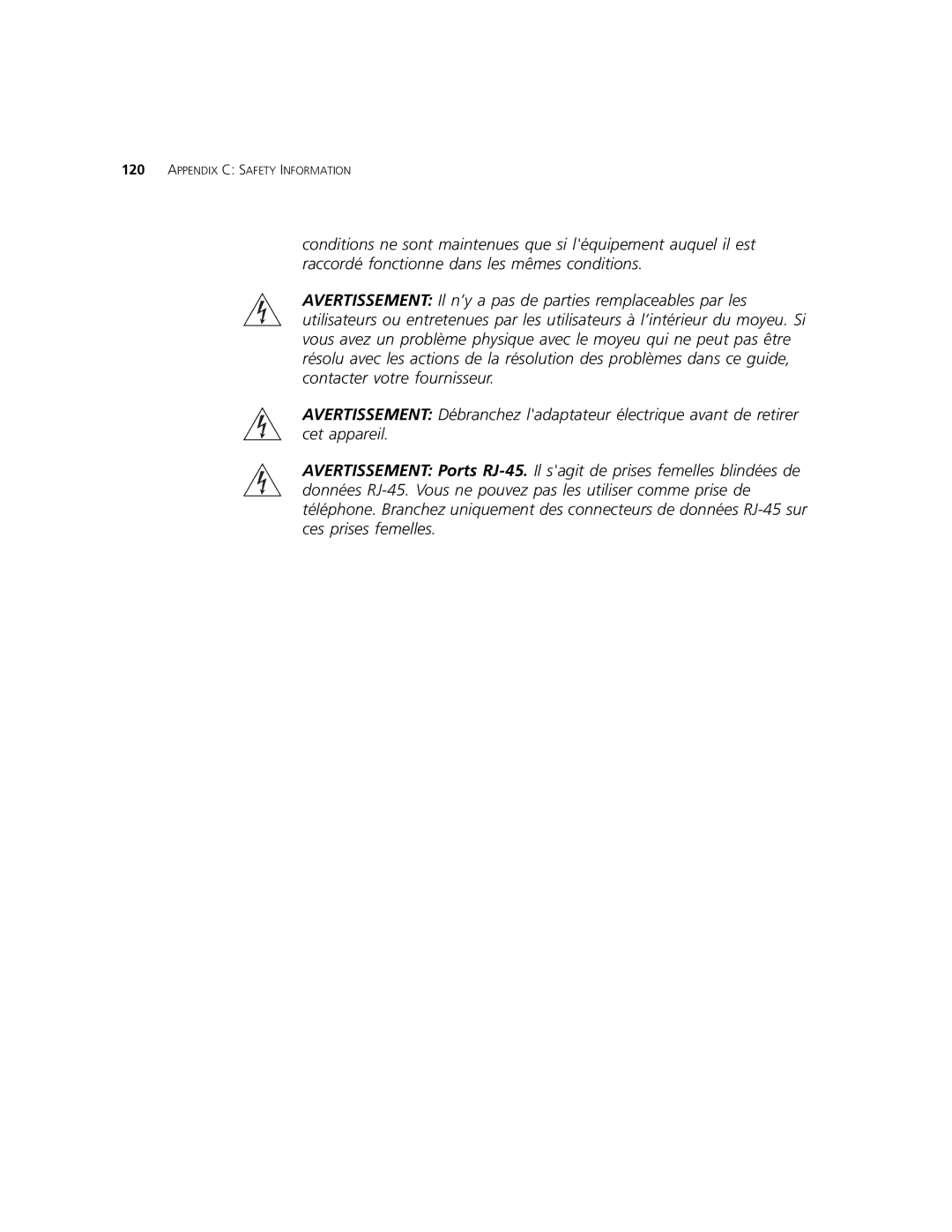 3Com 3CRWDR101B-75, 3CRWDR101A-75 manual Appendix C Safety Information 