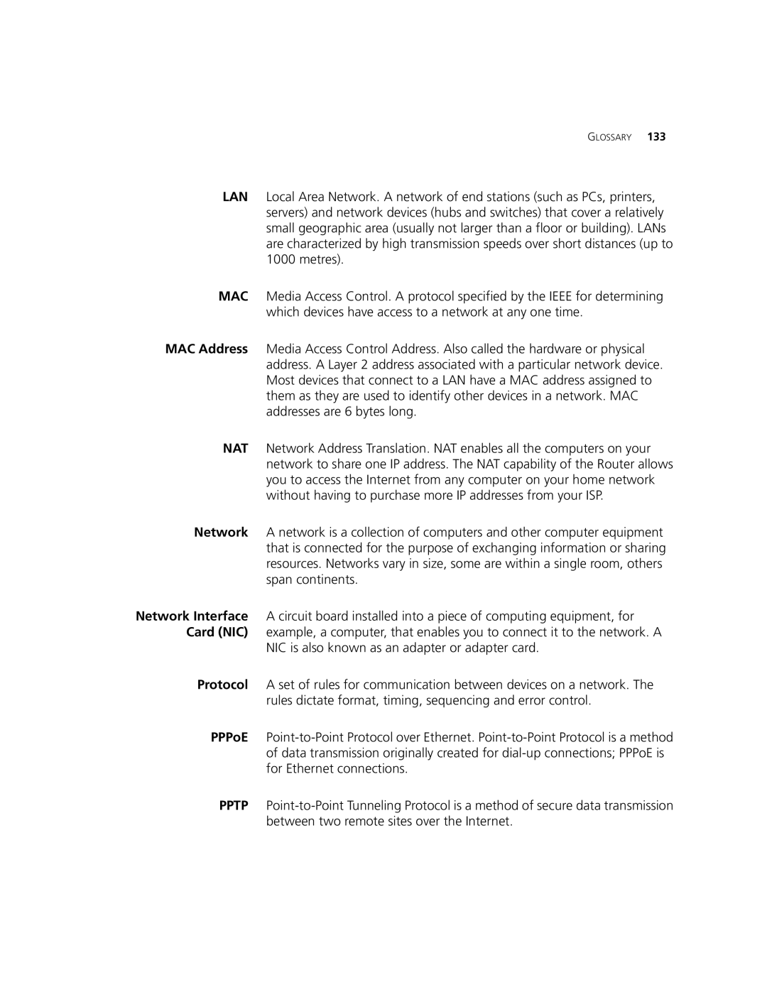 3Com 3CRWDR101A-75, 3CRWDR101B-75 manual Glossary 