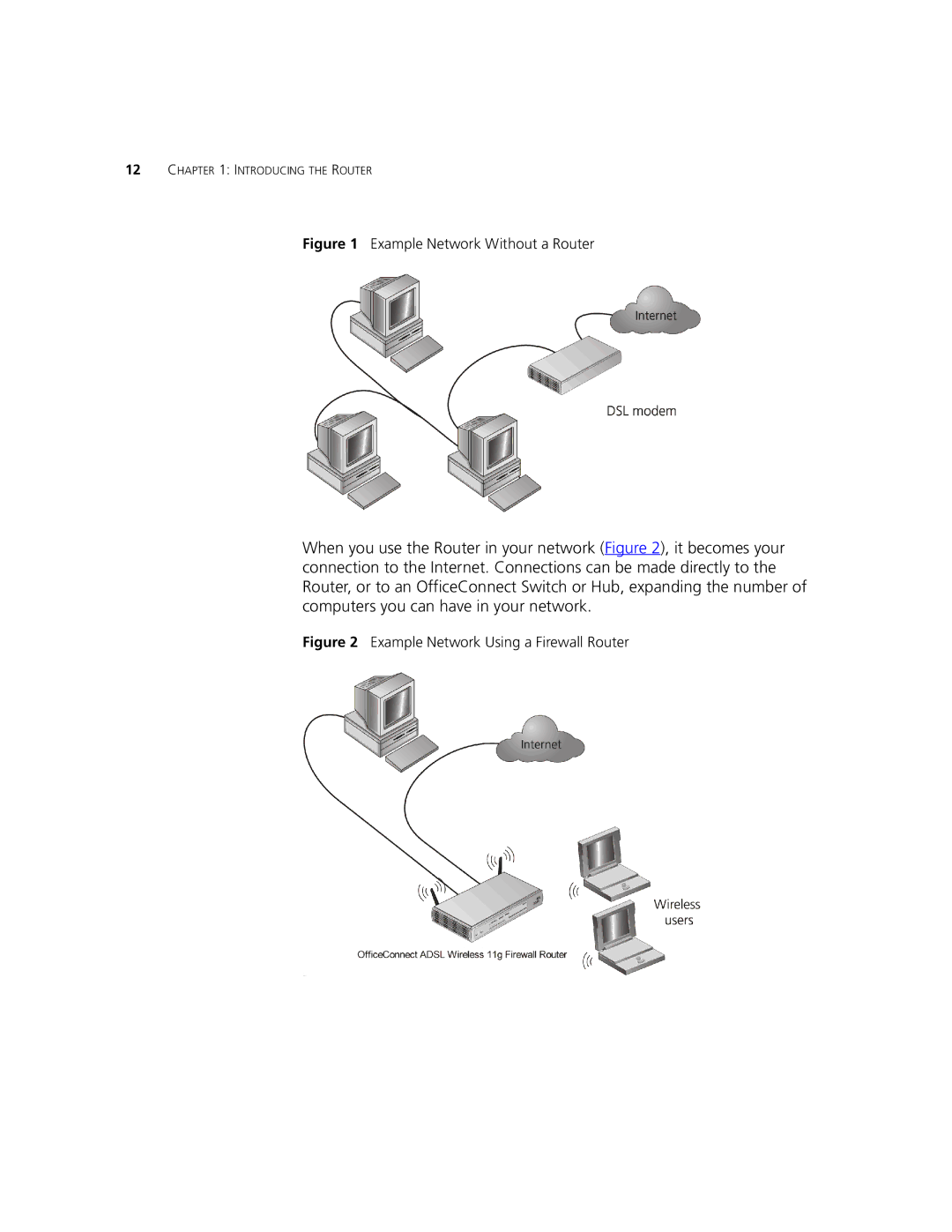 3Com 3CRWDR101B-75, 3CRWDR101A-75 manual Example Network Without a Router 