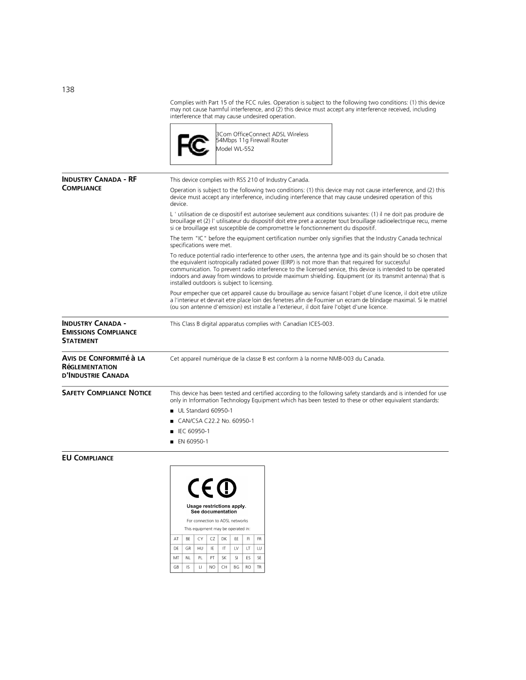 3Com 3CRWDR101B-75, 3CRWDR101A-75 manual 138 