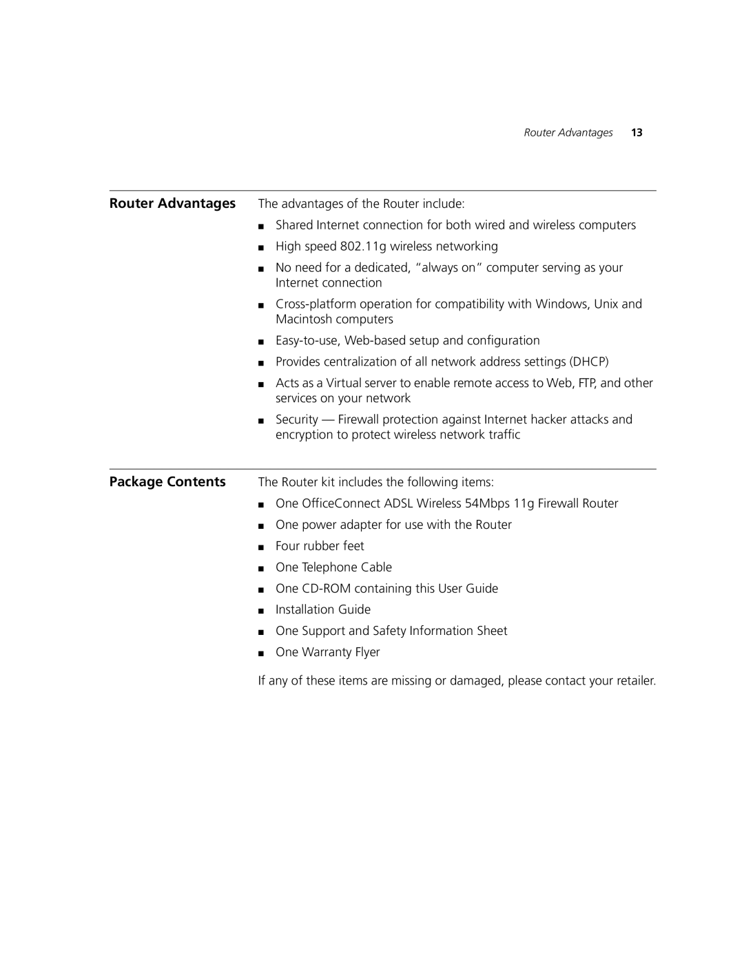 3Com 3CRWDR101A-75, 3CRWDR101B-75 manual Router Advantages 