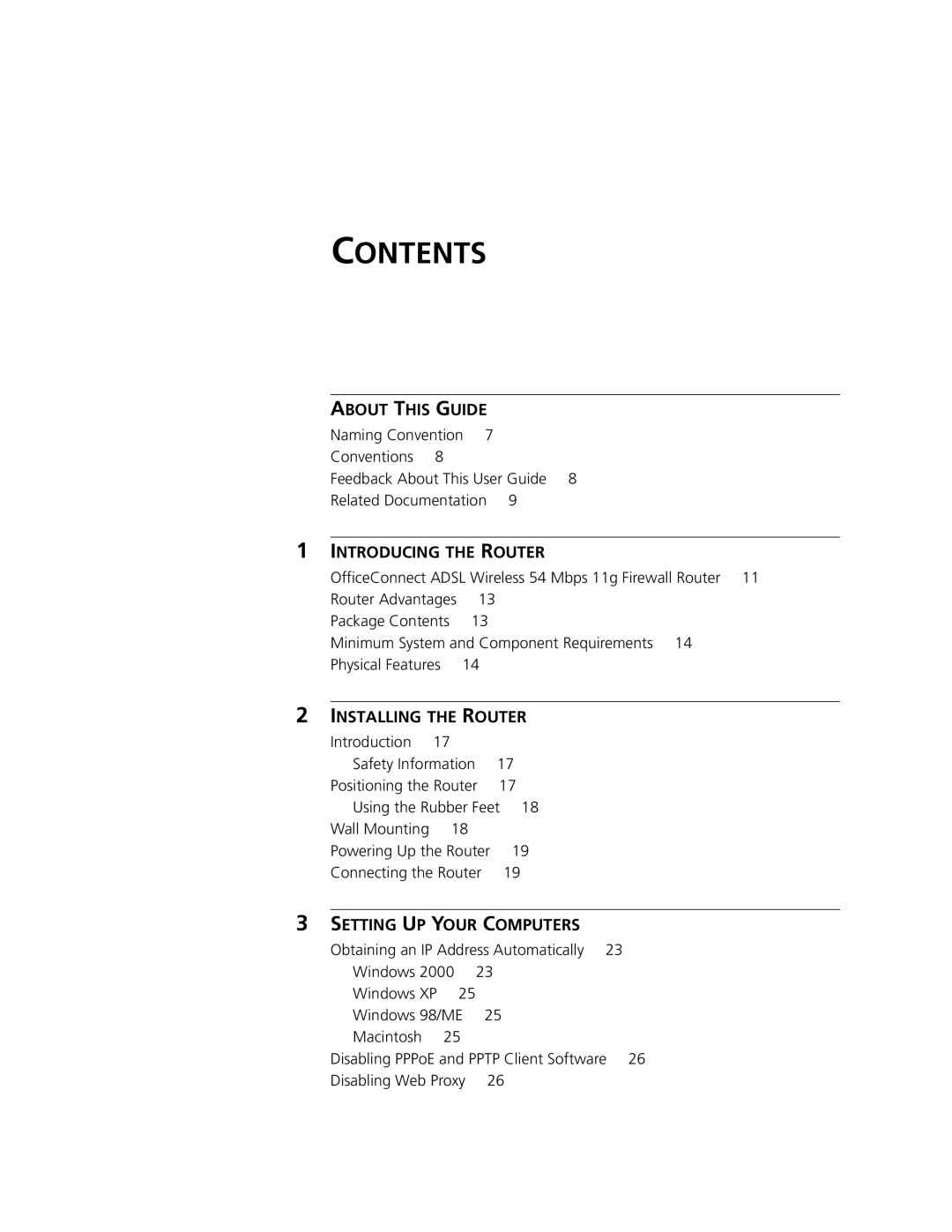 3Com 3CRWDR101A-75, 3CRWDR101B-75 manual Contents 