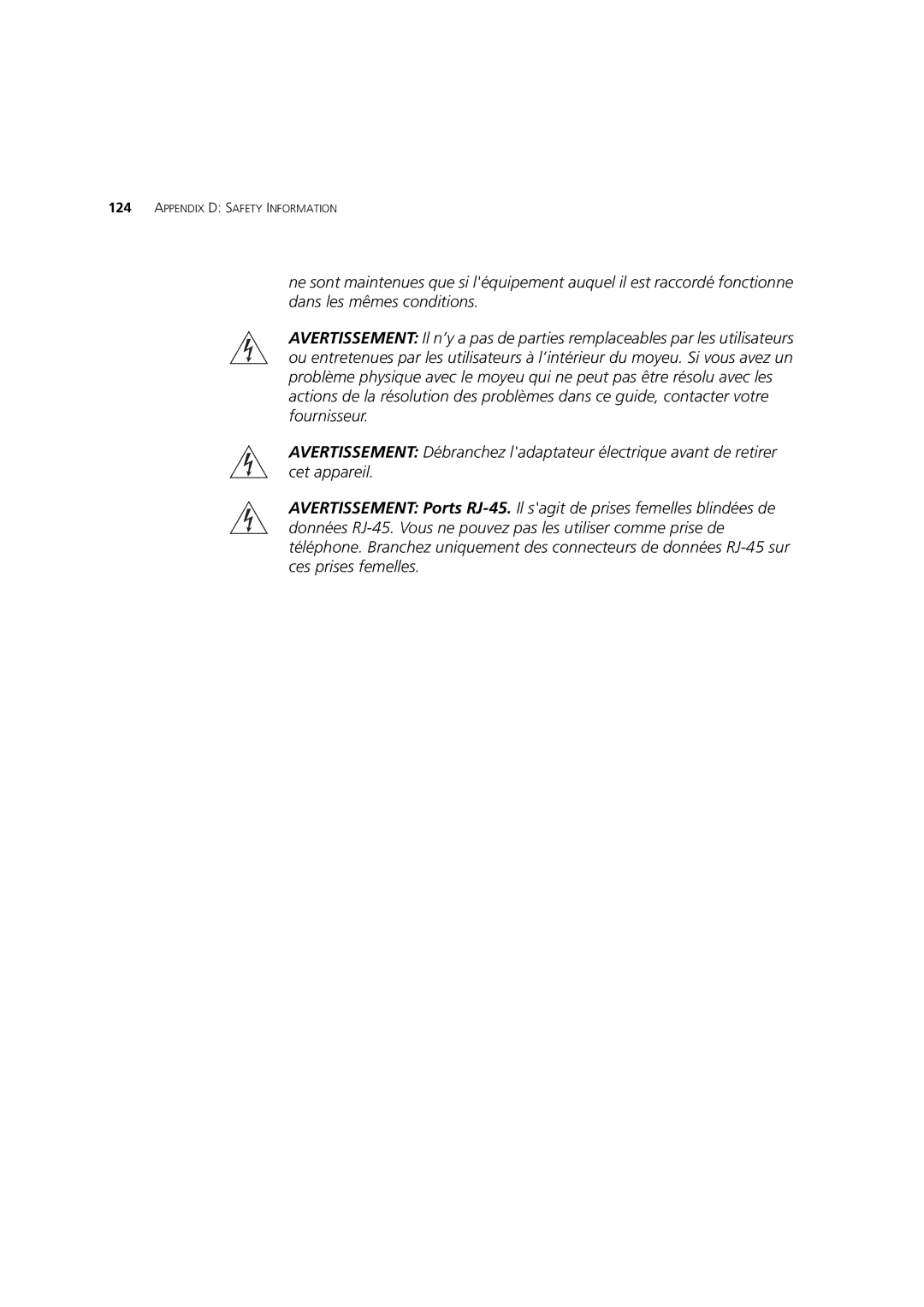 3Com 3CRWDR200B-75, 3CRWDR200A-75, WL-553 manual Appendix D Safety Information 